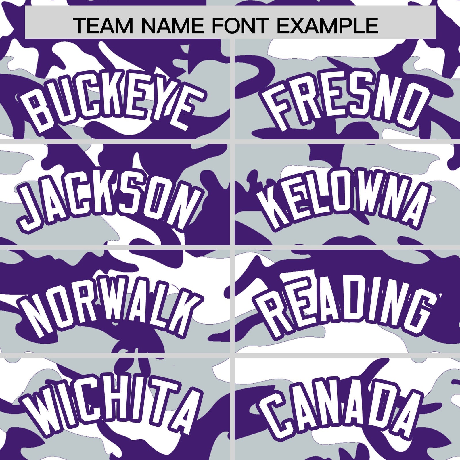 Custom Silver Purple White Camo Gradient Fashion Baseball Jersey | Perfect for Training,Sublimation Printed & Stitched,Add Name and Numbern,Perfect for Teams | KXKSHOP