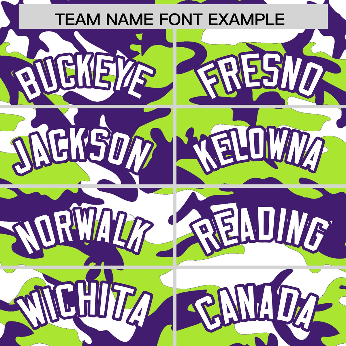 Custom Neon Green Purple White Camo Gradient Fashion Baseball Jersey | Perfect for Training,Sublimation Printed &amp; Stitched,Add Name and Numbern,Perfect for Teams | KXKSHOP