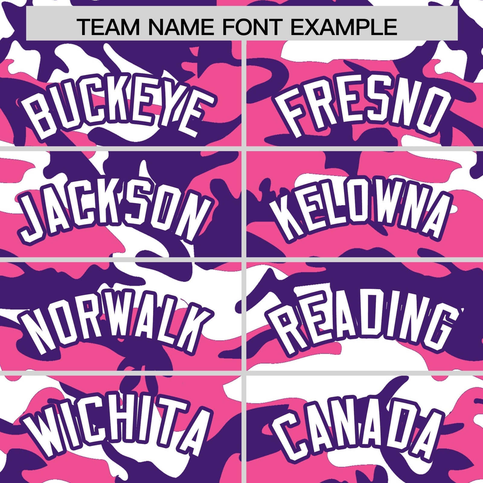 Custom Pink Purple White Camo Gradient Fashion Baseball Jersey | Perfect for Training,Sublimation Printed & Stitched,Add Name and Numbern,Perfect for Teams | KXKSHOP
