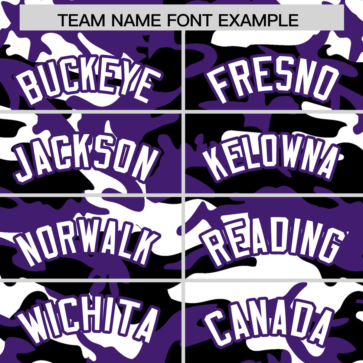 Custom Purple Black White Camo Gradient Fashion Baseball Jersey | Perfect for Training,Sublimation Printed &amp; Stitched,Add Name and Numbern,Perfect for Teams | KXKSHOP