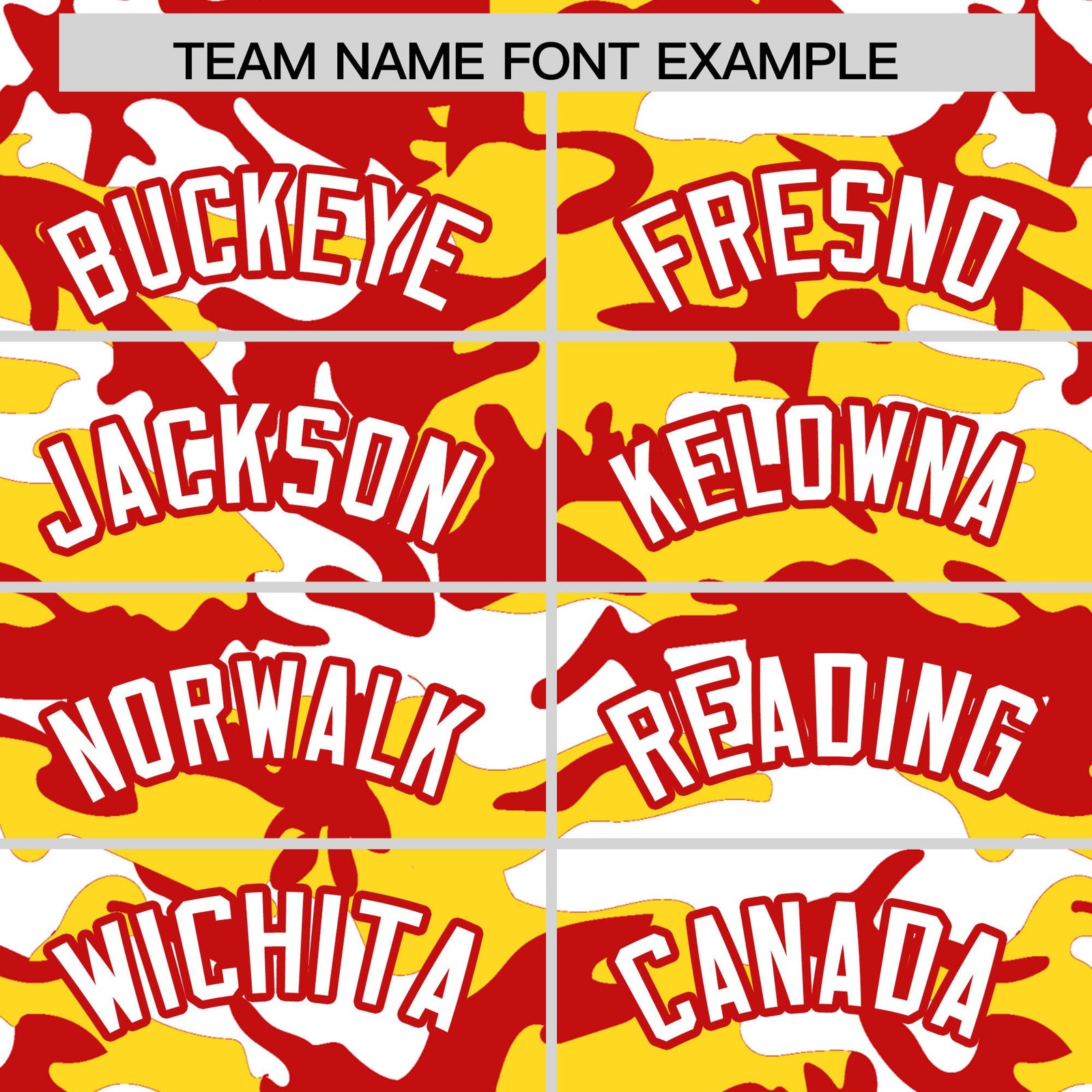 Custom Gold Red White Camo Gradient Fashion Baseball Jersey | Perfect for Training,Sublimation Printed & Stitched,Add Name and Numbern,Perfect for Teams | KXKSHOP