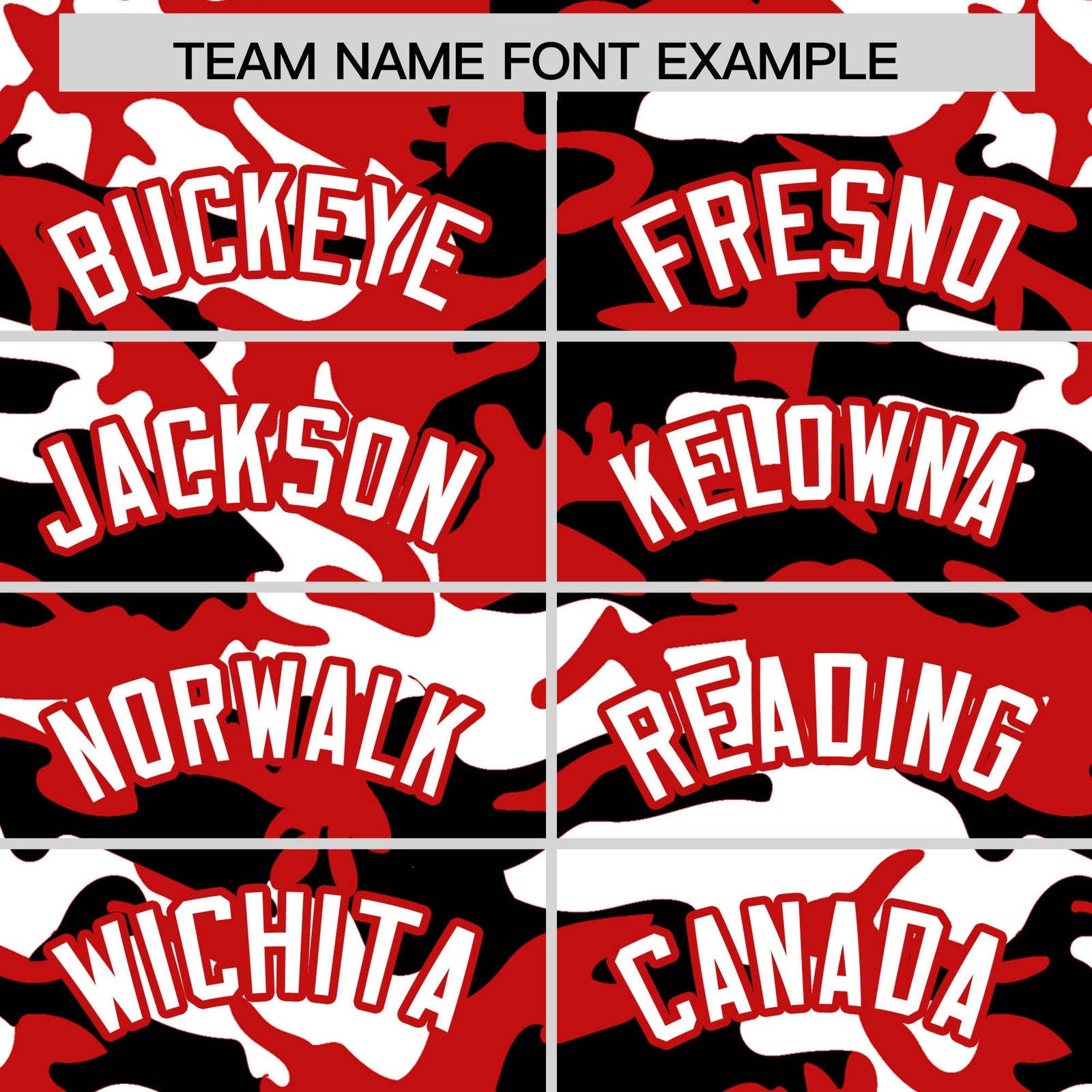 Custom Red Black White Camo Gradient Fashion Baseball Jersey | Perfect for Training,Sublimation Printed & Stitched,Add Name and Numbern,Perfect for Teams | KXKSHOP