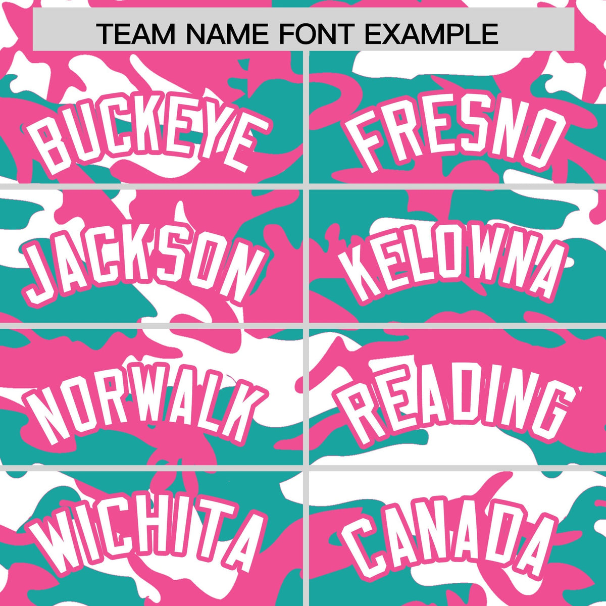 Custom Aqua White Pink Camo Gradient Fashion Baseball Jersey | Perfect for Training,Sublimation Printed &amp; Stitched,Add Name and Numbern,Perfect for Teams | KXKSHOP