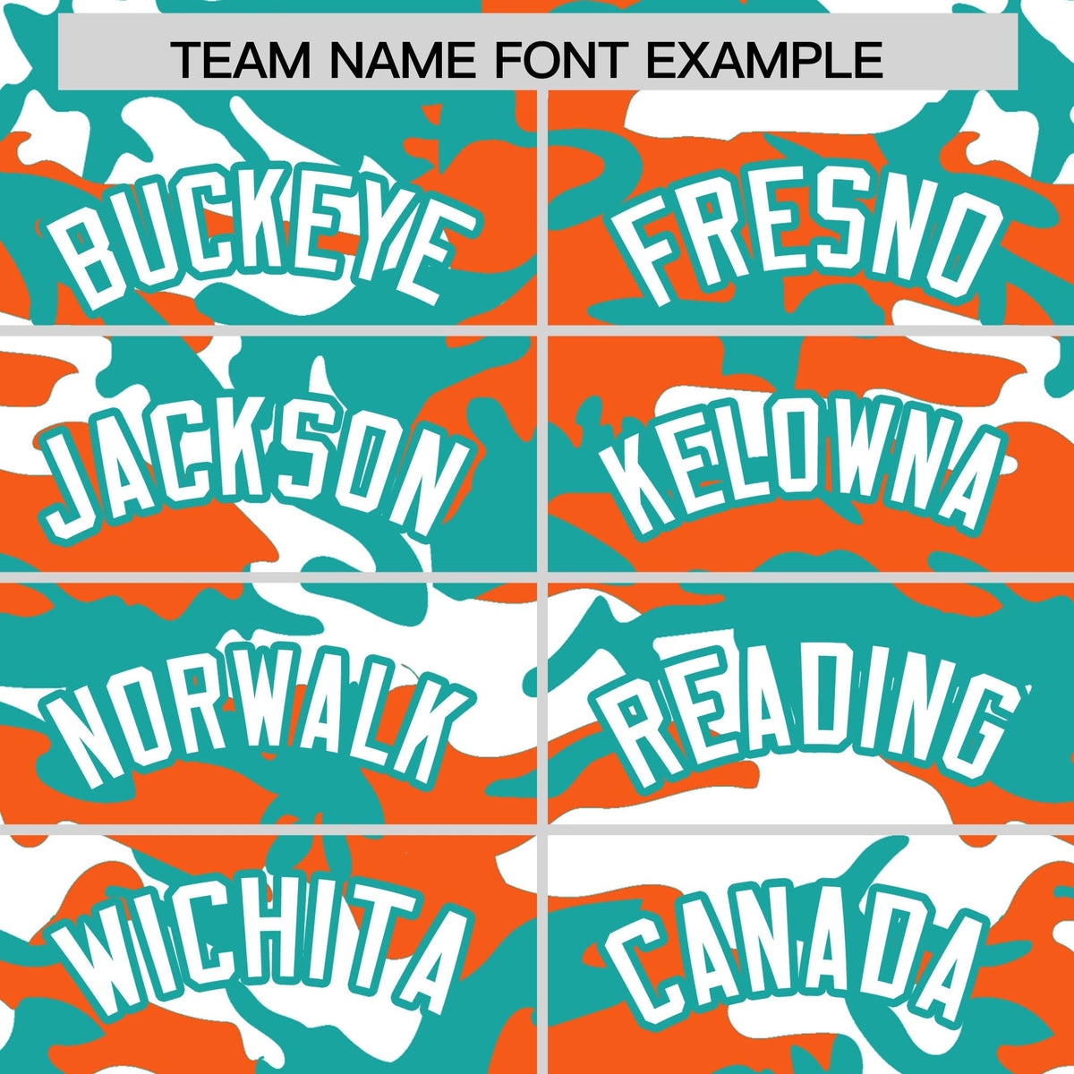 Custom Aqua Orange White Camo Gradient Fashion Baseball Jersey | Perfect for Training,Sublimation Printed &amp; Stitched,Add Name and Numbern,Perfect for Teams | KXKSHOP