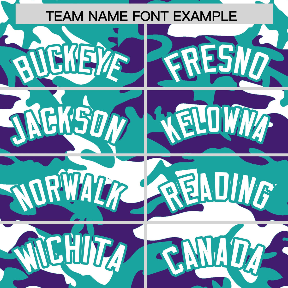 Custom Aqua Purple White Camo Gradient Fashion Baseball Jersey | Perfect for Training,Sublimation Printed &amp; Stitched,Add Name and Numbern,Perfect for Teams | KXKSHOP