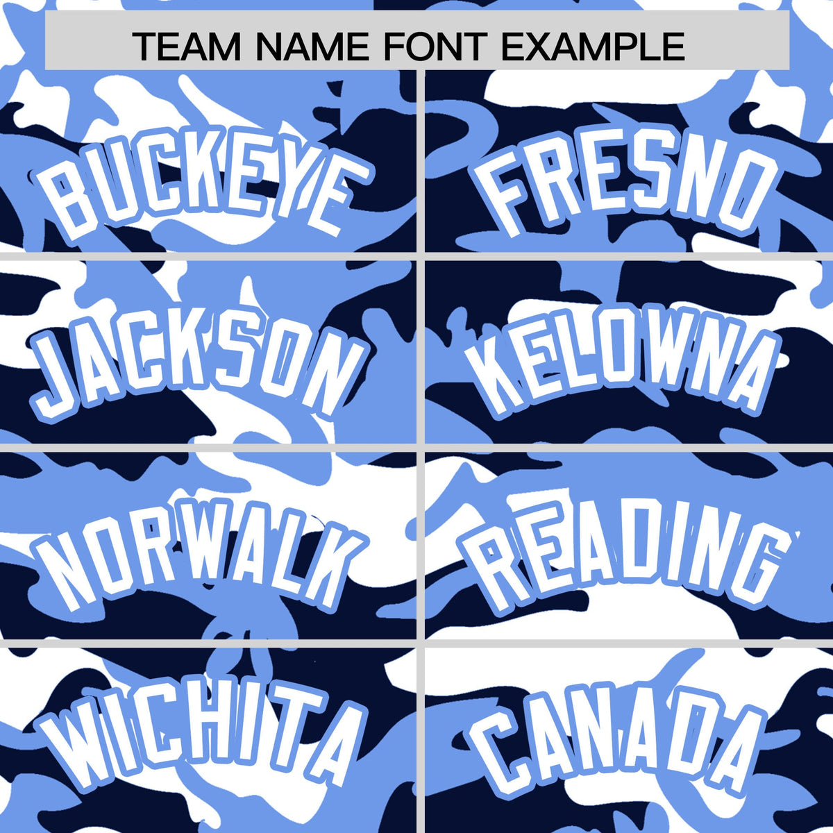 Custom Navy Light Blue White Camo Gradient Fashion Baseball Jersey | Perfect for Training,Sublimation Printed &amp; Stitched,Add Name and Numbern,Perfect for Teams | KXKSHOP