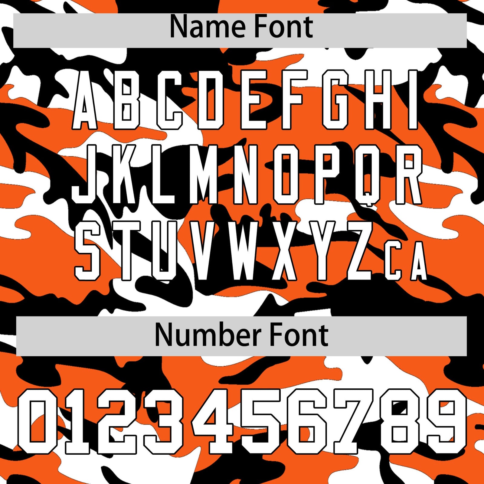 Custom Orange White Black Camo Gradient Fashion Baseball Jersey | Perfect for Training,Sublimation Printed & Stitched,Add Name and Numbern,Perfect for Teams | KXKSHOP