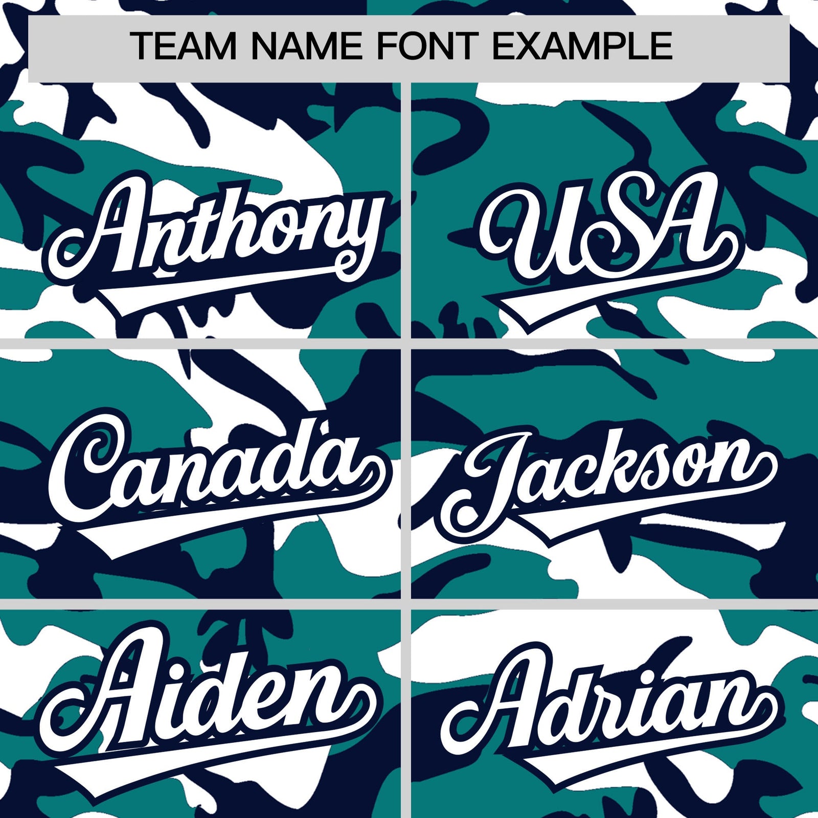 Custom Teal Navy White Camo Gradient Fashion Baseball Jersey | Perfect for Training,Sublimation Printed & Stitched,Add Name and Numbern,Perfect for Teams | KXKSHOP