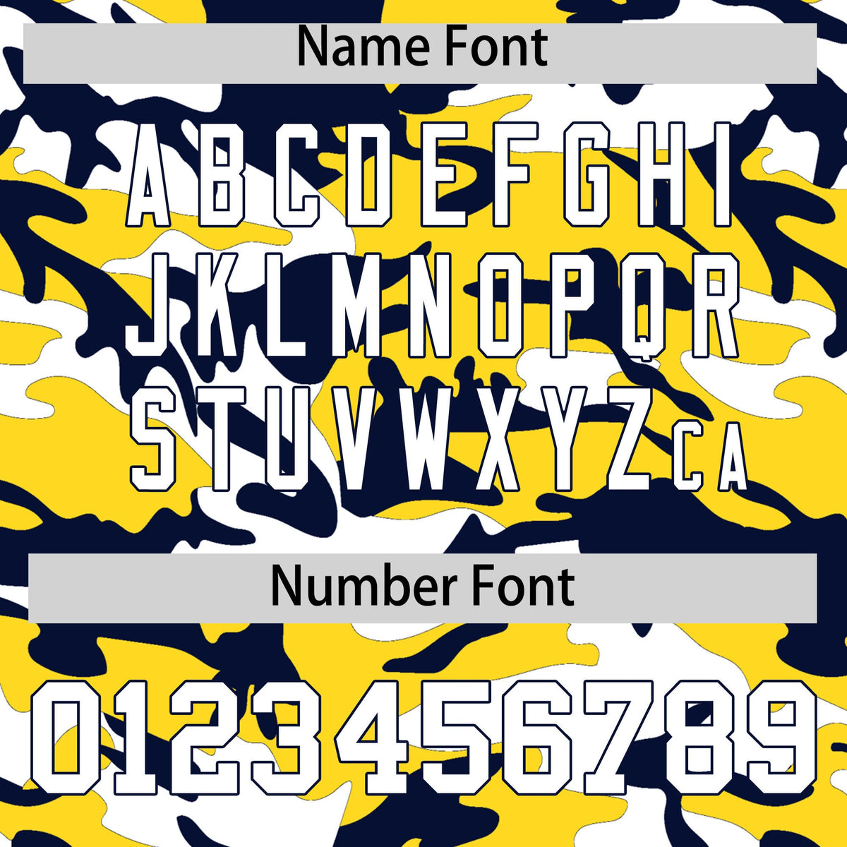 Custom Gold Navy White Camo Gradient Fashion Baseball Jersey | Perfect for Training,Sublimation Printed &amp; Stitched,Add Name and Numbern,Perfect for Teams | KXKSHOP