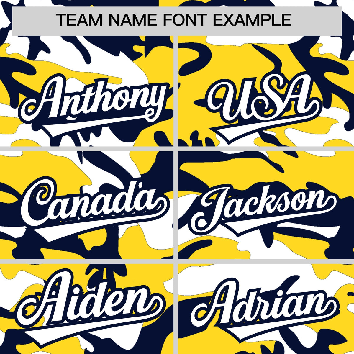 Custom Gold Navy White Camo Gradient Fashion Baseball Jersey | Perfect for Training,Sublimation Printed &amp; Stitched,Add Name and Numbern,Perfect for Teams | KXKSHOP