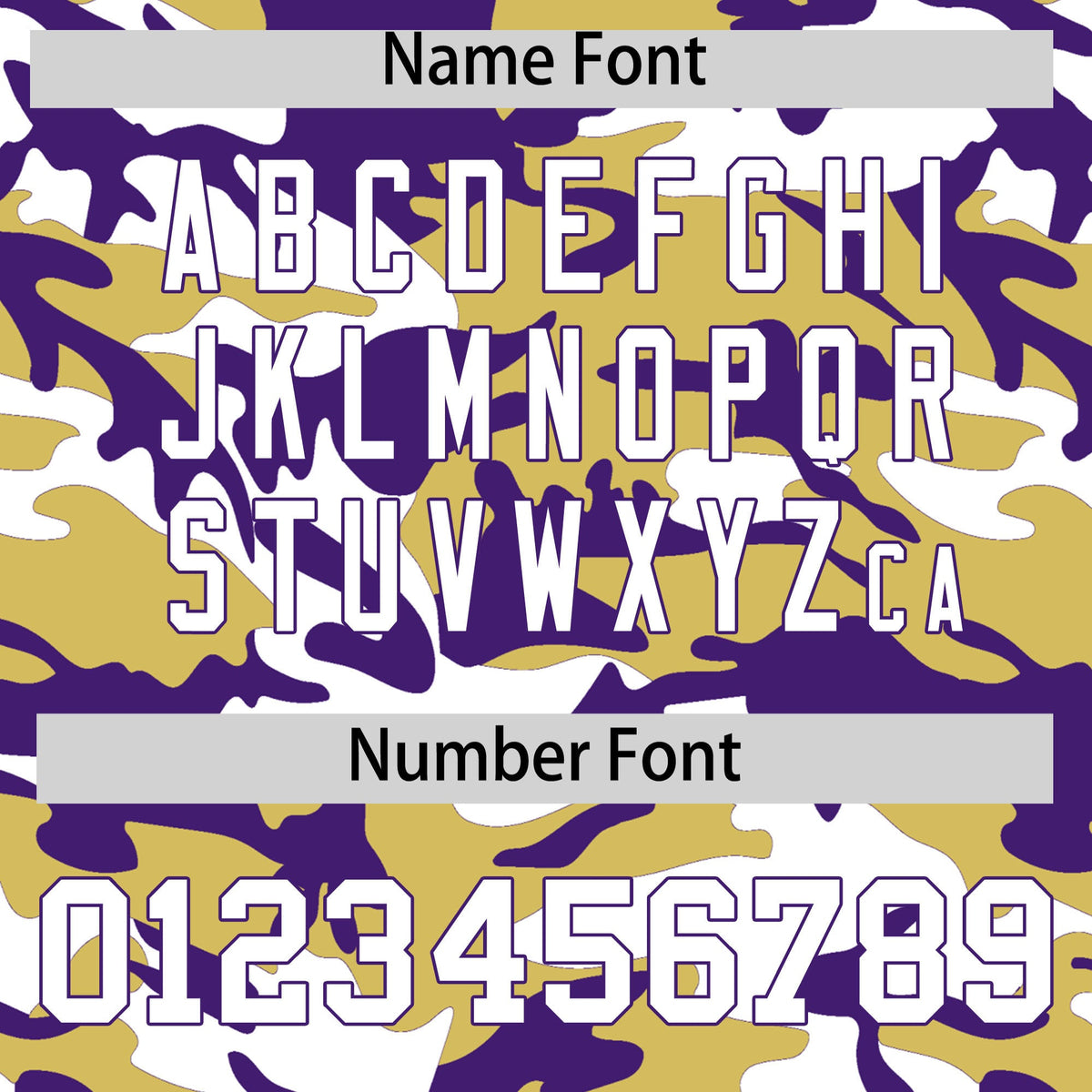 Custom Old Gold Purple White Camo Gradient Fashion Baseball Jersey | Perfect for Training,Sublimation Printed &amp; Stitched,Add Name and Numbern,Perfect for Teams | KXKSHOP