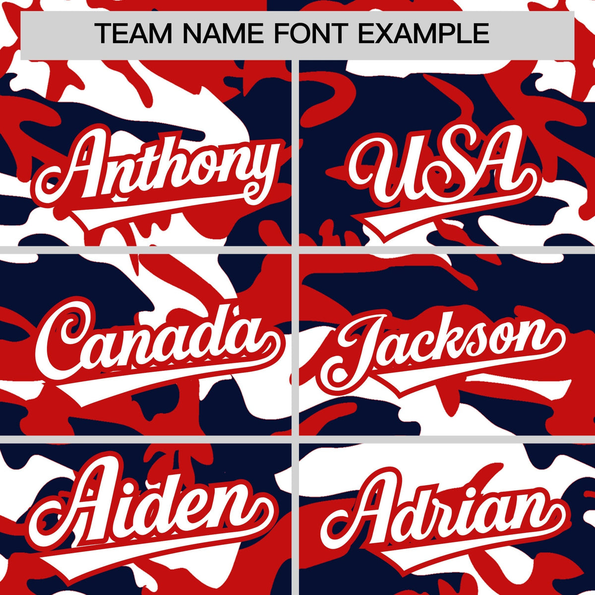 Custom Red Navy White Camo Gradient Fashion Baseball Jersey | Perfect for Training,Sublimation Printed &amp; Stitched,Add Name and Numbern,Perfect for Teams | KXKSHOP