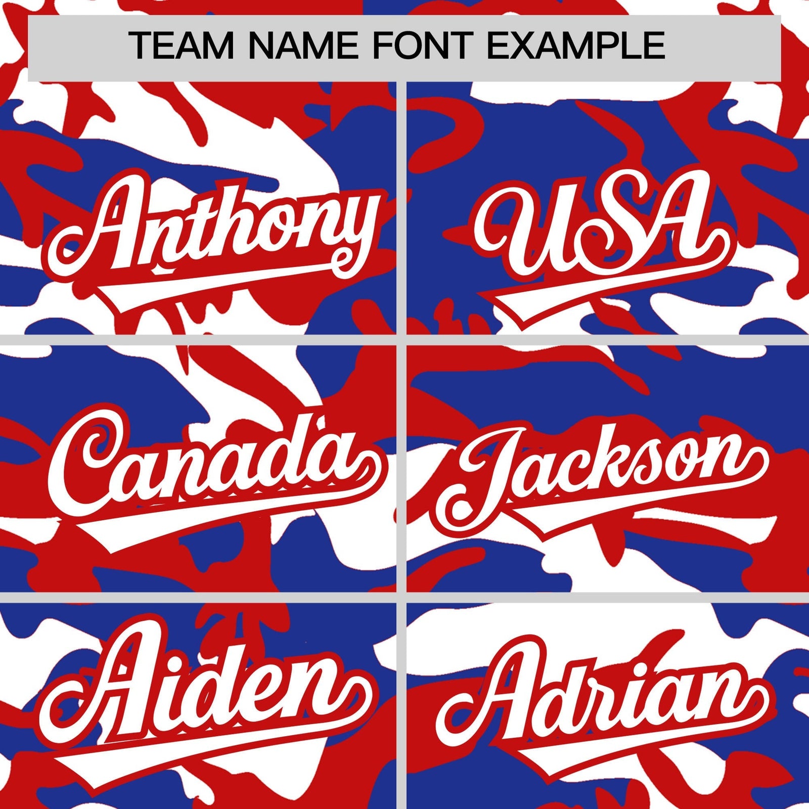 Custom Red Royal Blue White Camo Gradient Fashion Baseball Jersey | Perfect for Training,Sublimation Printed & Stitched,Add Name and Numbern,Perfect for Teams | KXKSHOP