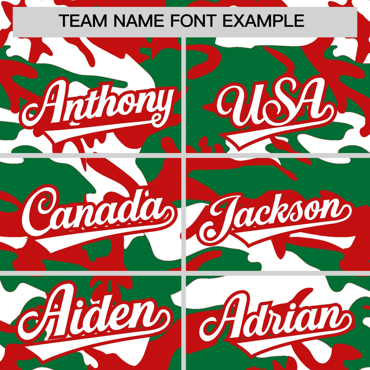 Custom Kelly Green Red White Camo Gradient Fashion Baseball Jersey | Perfect for Training,Sublimation Printed &amp; Stitched,Add Name and Numbern,Perfect for Teams | KXKSHOP