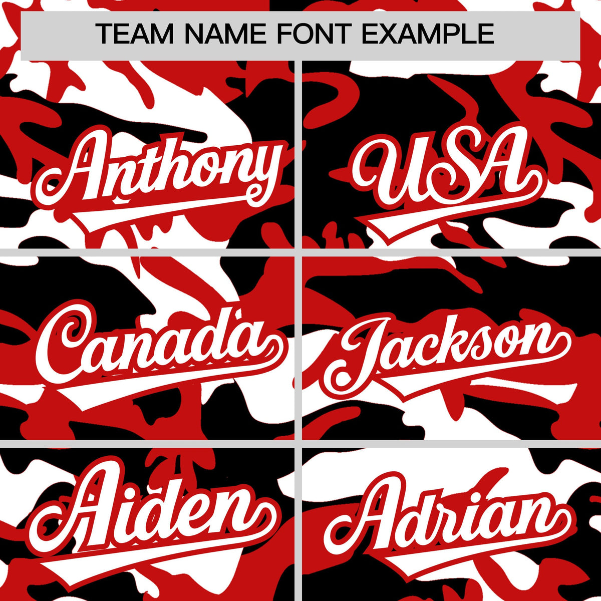 Custom Red Black White Camo Gradient Fashion Baseball Jersey | Perfect for Training,Sublimation Printed &amp; Stitched,Add Name and Numbern,Perfect for Teams | KXKSHOP