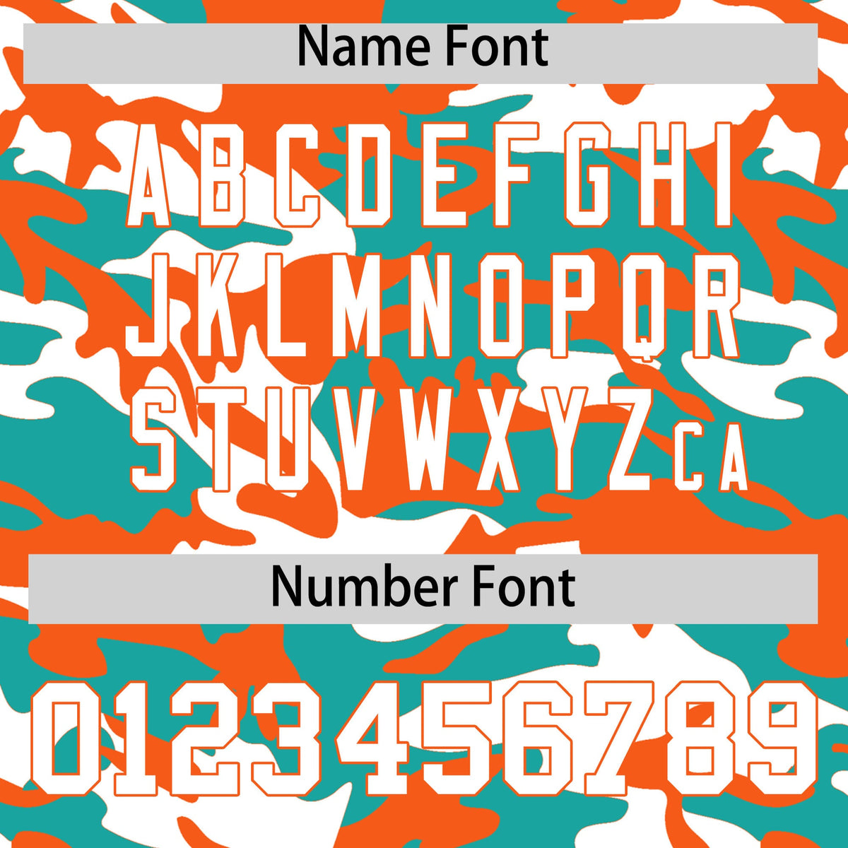 Custom Aqua White Orange Camo Gradient Fashion Baseball Jersey | Perfect for Training,Sublimation Printed &amp; Stitched,Add Name and Numbern,Perfect for Teams | KXKSHOP