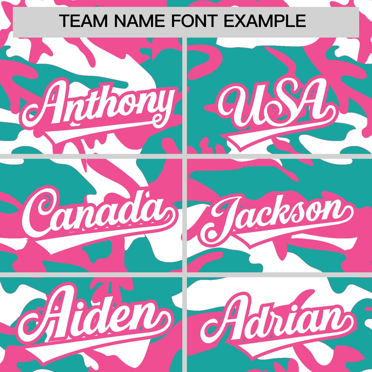 Custom Aqua White Pink Camo Gradient Fashion Baseball Jersey | Perfect for Training,Sublimation Printed &amp; Stitched,Add Name and Numbern,Perfect for Teams | KXKSHOP