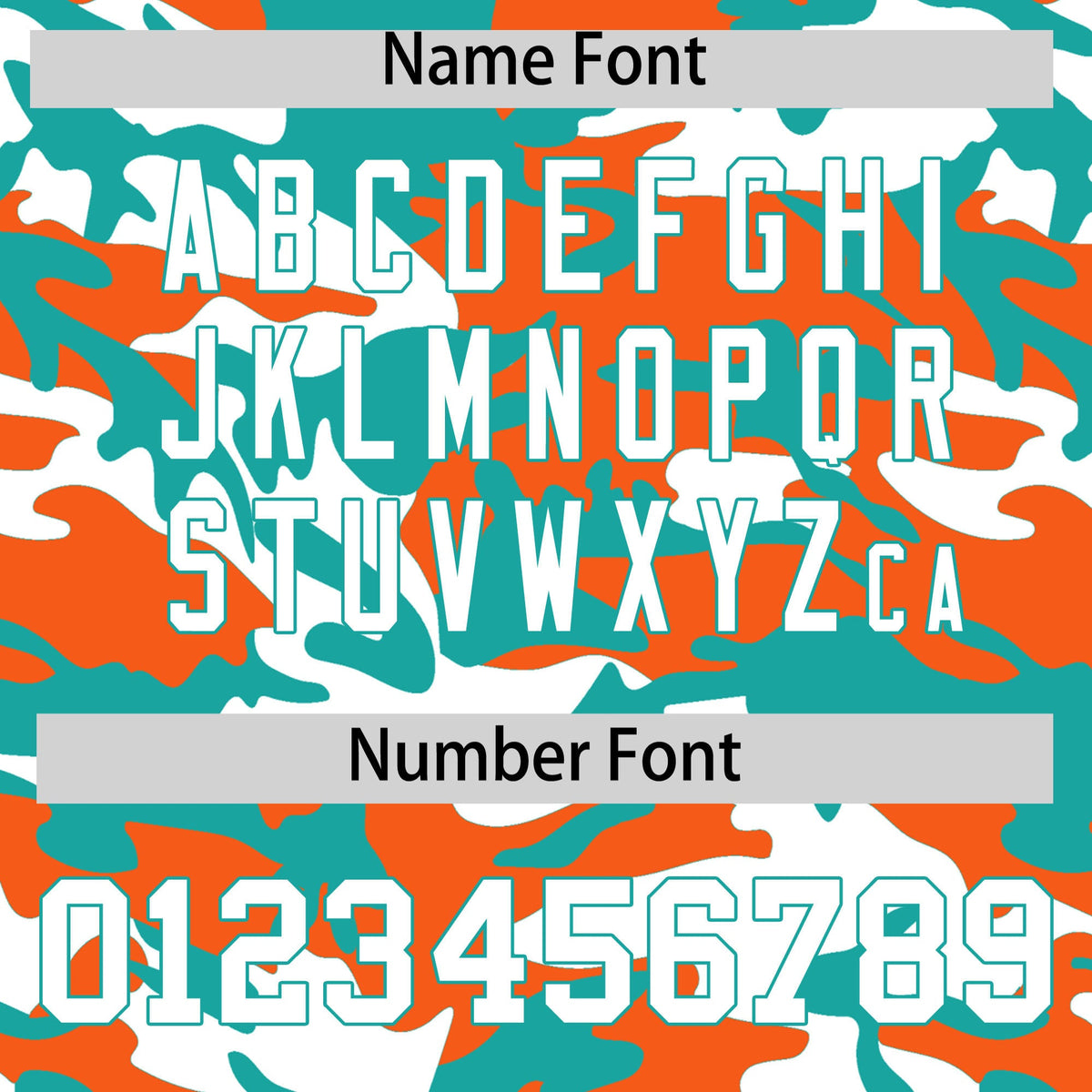 Custom Aqua Orange White Camo Gradient Fashion Baseball Jersey | Perfect for Training,Sublimation Printed &amp; Stitched,Add Name and Numbern,Perfect for Teams | KXKSHOP