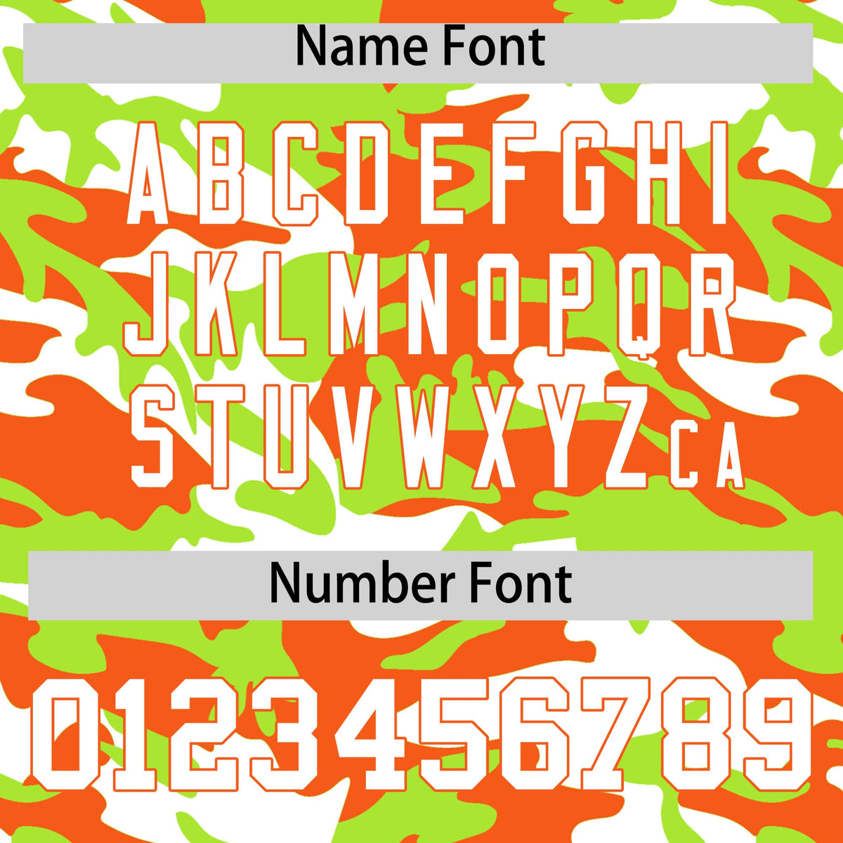 Custom Neon Green Orange White Camo Gradient Fashion Baseball Jersey | Perfect for Training,Sublimation Printed &amp; Stitched,Add Name and Numbern,Perfect for Teams | KXKSHOP