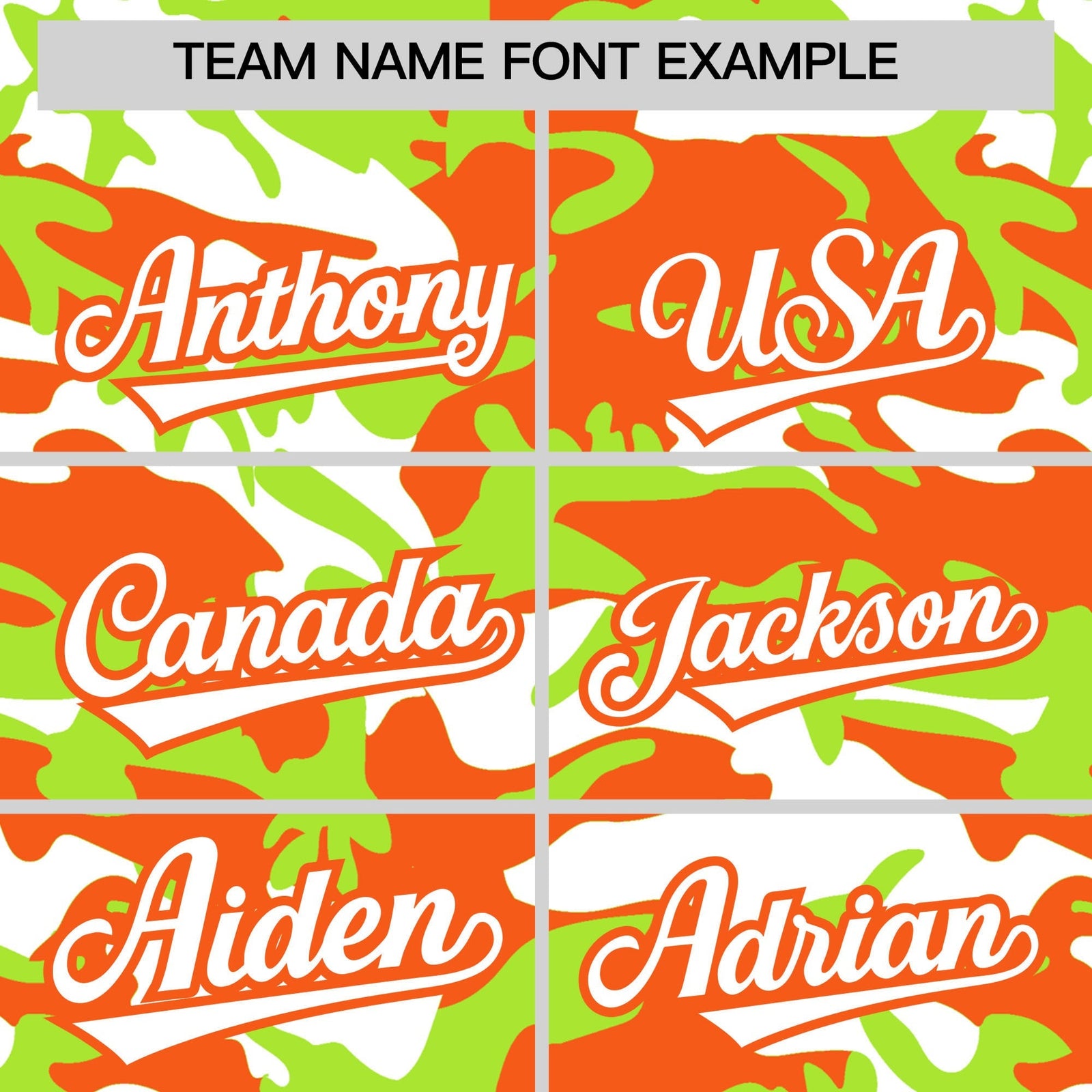 Custom Neon Green Orange White Camo Gradient Fashion Baseball Jersey | Perfect for Training,Sublimation Printed & Stitched,Add Name and Numbern,Perfect for Teams | KXKSHOP