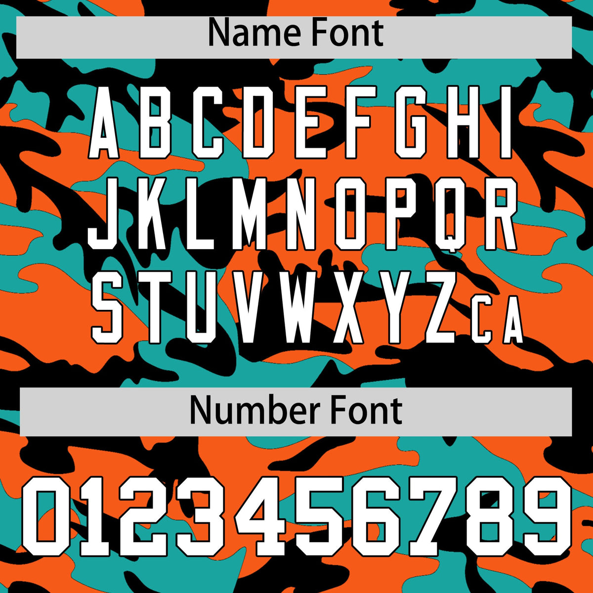 Custom Orange Aqua Black Camo Gradient Fashion Baseball Jersey | Perfect for Training,Sublimation Printed &amp; Stitched,Add Name and Numbern,Perfect for Teams | KXKSHOP