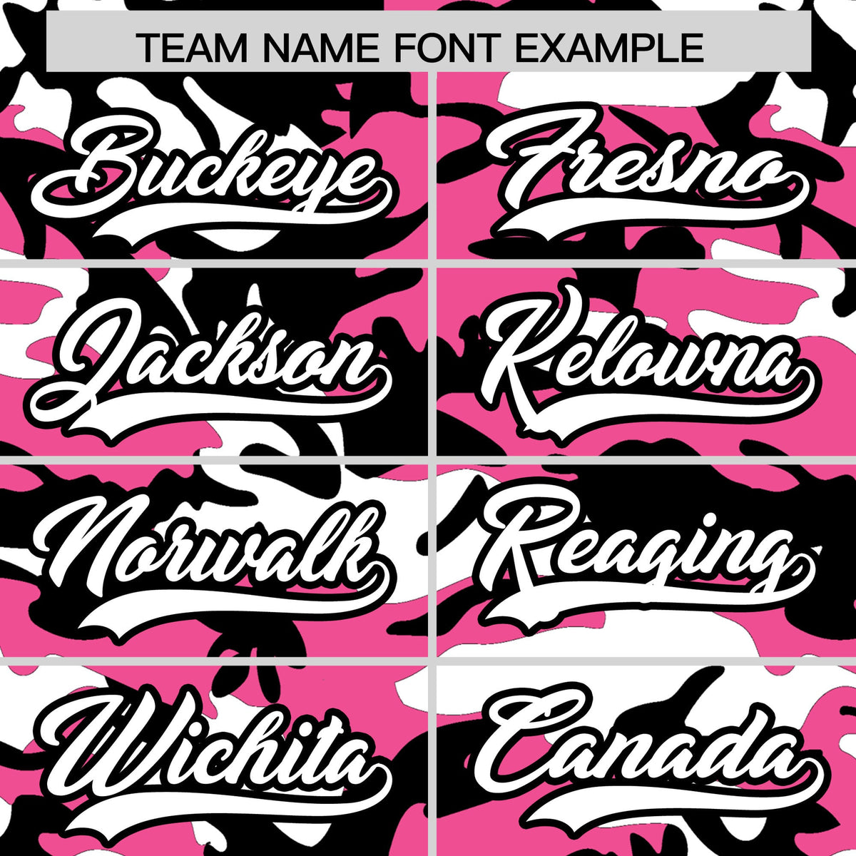 Custom Pink Black White Camo Gradient Fashion Baseball Jersey | Perfect for Training,Sublimation Printed &amp; Stitched,Add Name and Numbern,Perfect for Teams | KXKSHOP