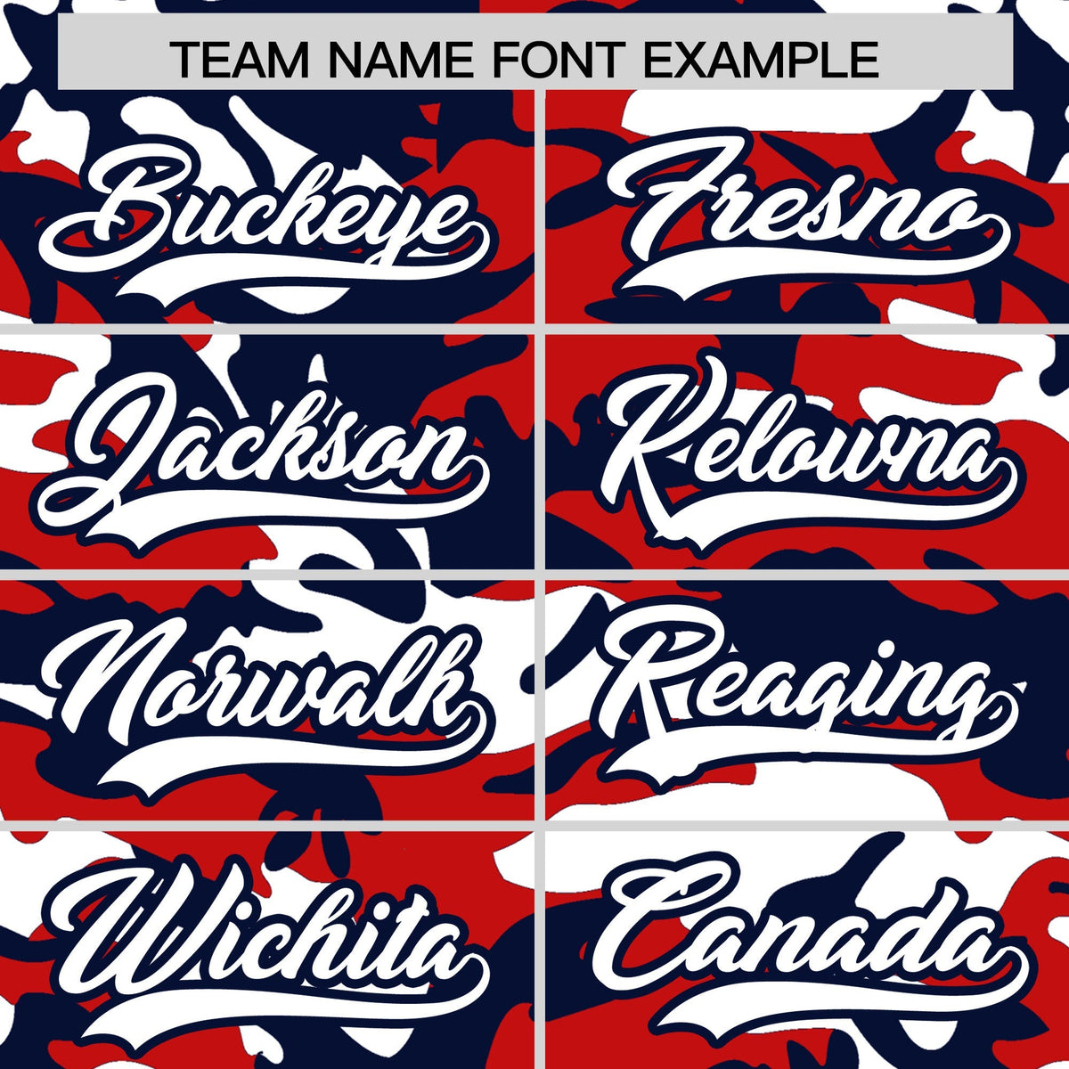 Custom Red White Navy Camo Gradient Fashion Baseball Jersey | Perfect for Training,Sublimation Printed &amp; Stitched,Add Name and Numbern,Perfect for Teams | KXKSHOP