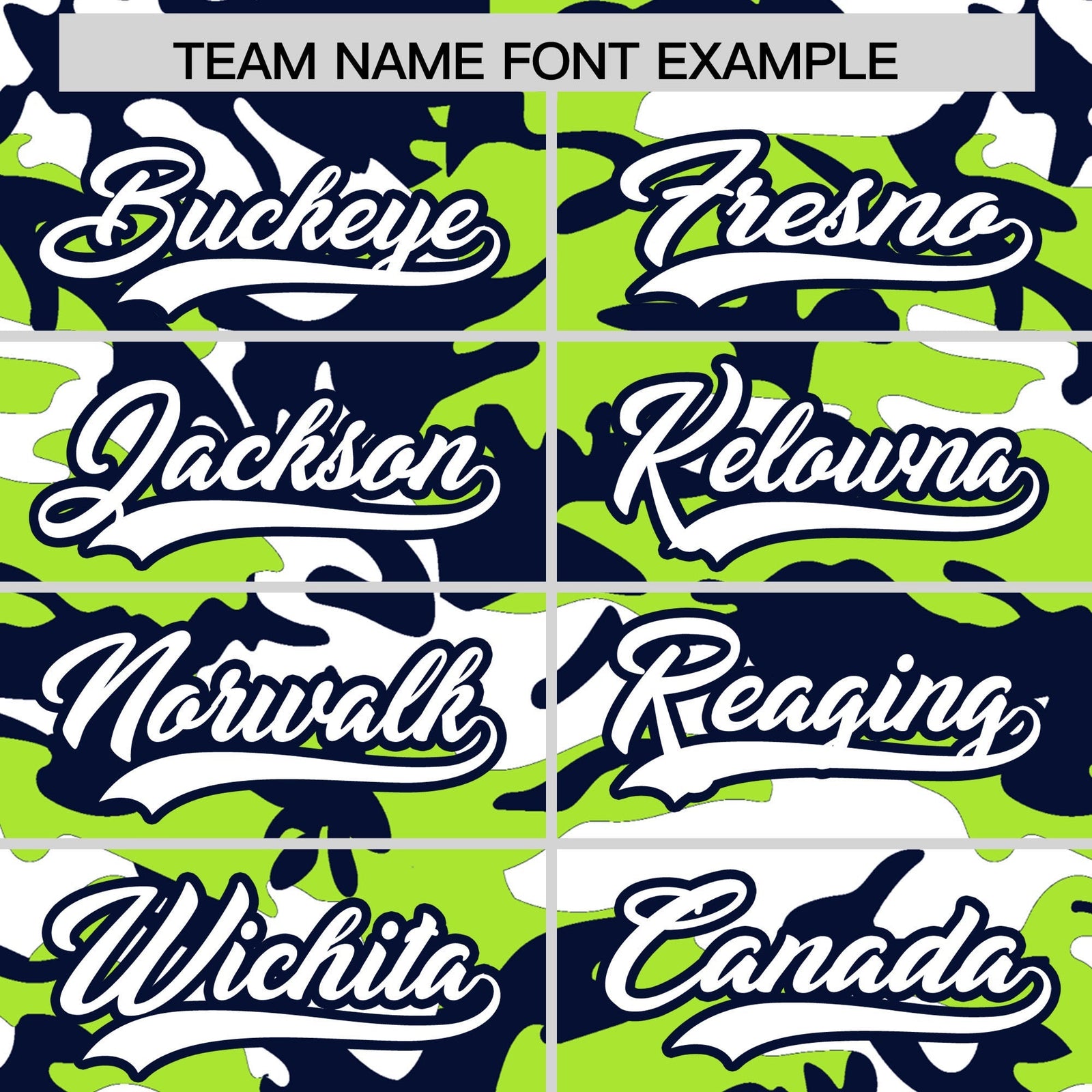 Custom Neon Green Navy White Camo Gradient Fashion Baseball Jersey | Perfect for Training,Sublimation Printed & Stitched,Add Name and Numbern,Perfect for Teams | KXKSHOP