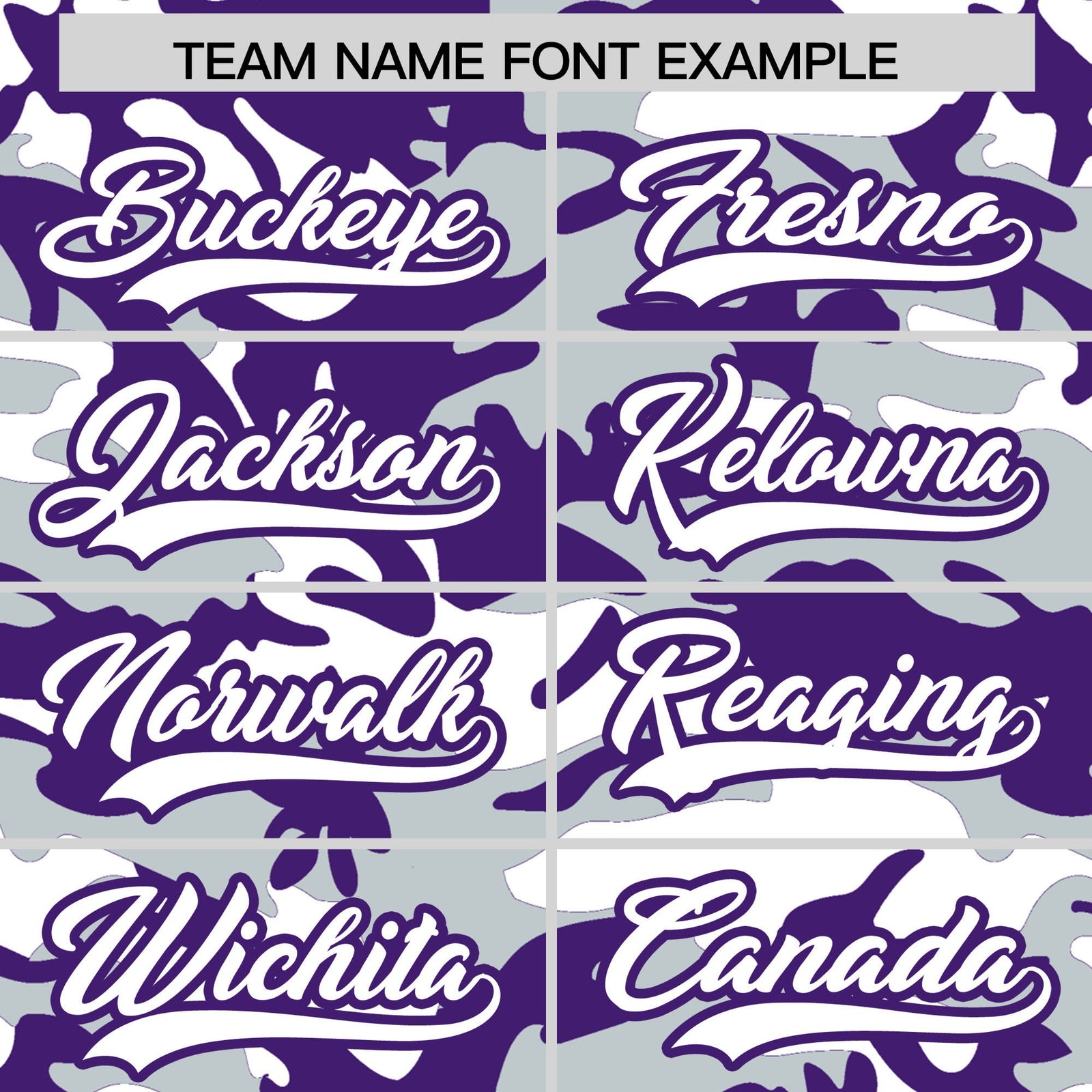 Custom Silver Purple White Camo Gradient Fashion Baseball Jersey | Perfect for Training,Sublimation Printed & Stitched,Add Name and Numbern,Perfect for Teams | KXKSHOP