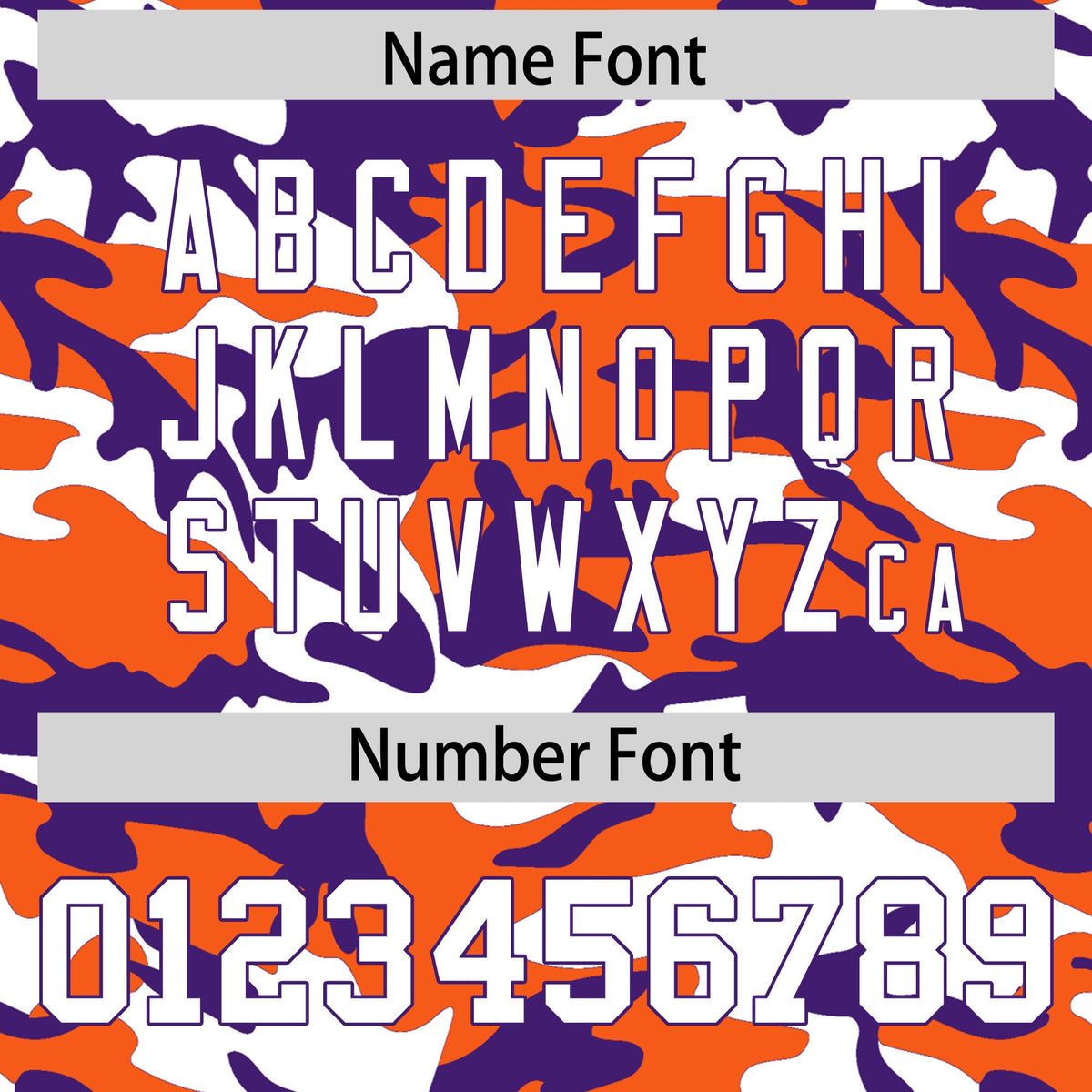 Custom Orange Purple White Camo Gradient Fashion Baseball Jersey | Perfect for Training,Sublimation Printed &amp; Stitched,Add Name and Numbern,Perfect for Teams | KXKSHOP