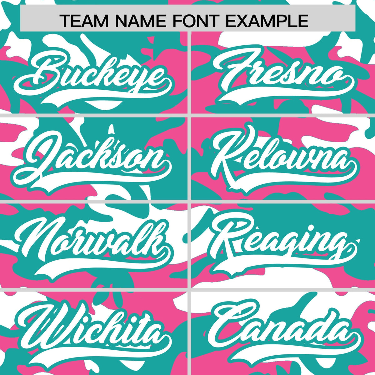 Custom Aqua Pink White Camo Gradient Fashion Baseball Jersey | Perfect for Training,Sublimation Printed &amp; Stitched,Add Name and Numbern,Perfect for Teams | KXKSHOP