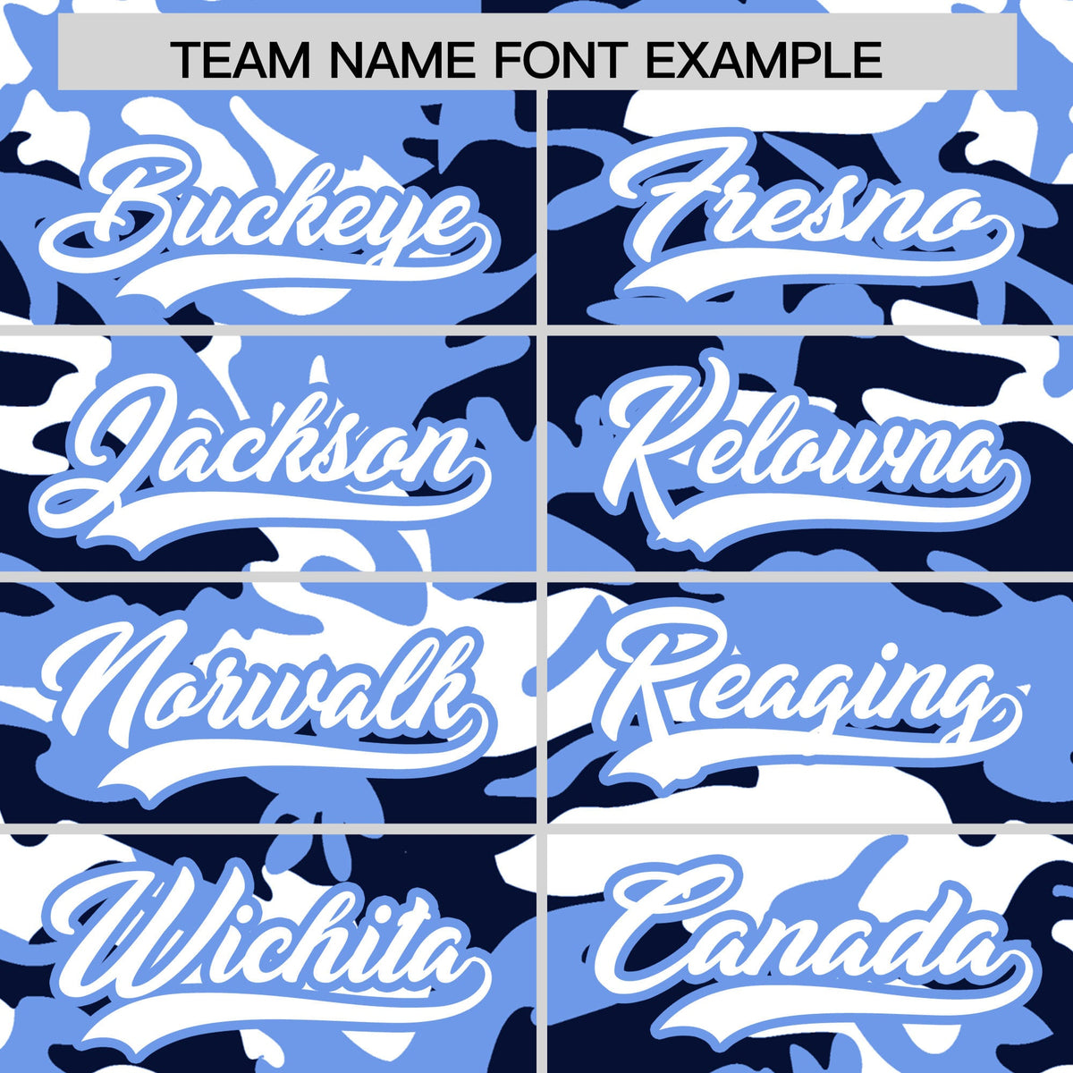 Custom Navy Light Blue White Camo Gradient Fashion Baseball Jersey | Perfect for Training,Sublimation Printed &amp; Stitched,Add Name and Numbern,Perfect for Teams | KXKSHOP