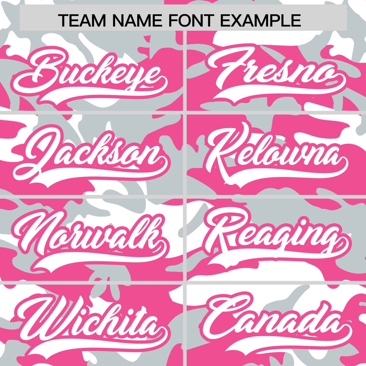 Custom Pink Silver White Camo Gradient Fashion Baseball Jersey | Perfect for Training,Sublimation Printed & Stitched,Add Name and Numbern,Perfect for Teams | KXKSHOP