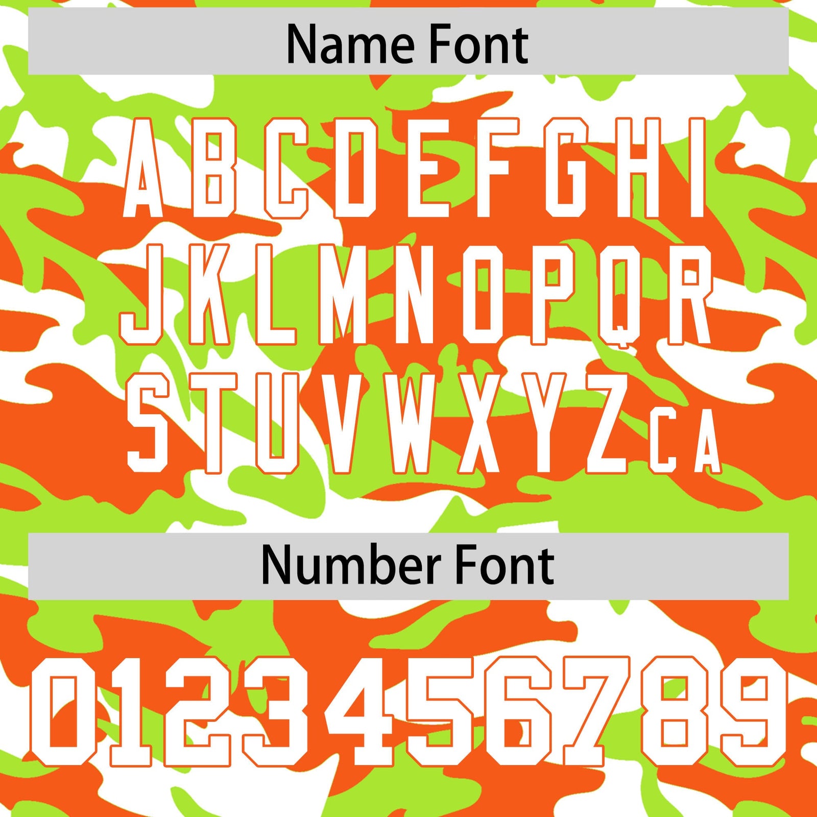 Custom Neon Green Orange White Camo Gradient Fashion Baseball Jersey | Perfect for Training,Sublimation Printed & Stitched,Add Name and Numbern,Perfect for Teams | KXKSHOP