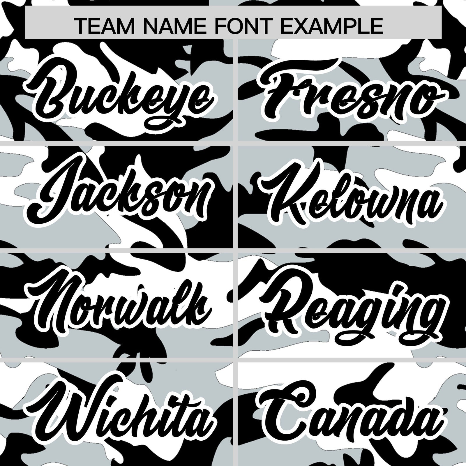 Custom Black Silver White Camo Gradient Fashion Baseball Jersey | Perfect for Training,Sublimation Printed & Stitched,Add Name and Numbern,Perfect for Teams | KXKSHOP