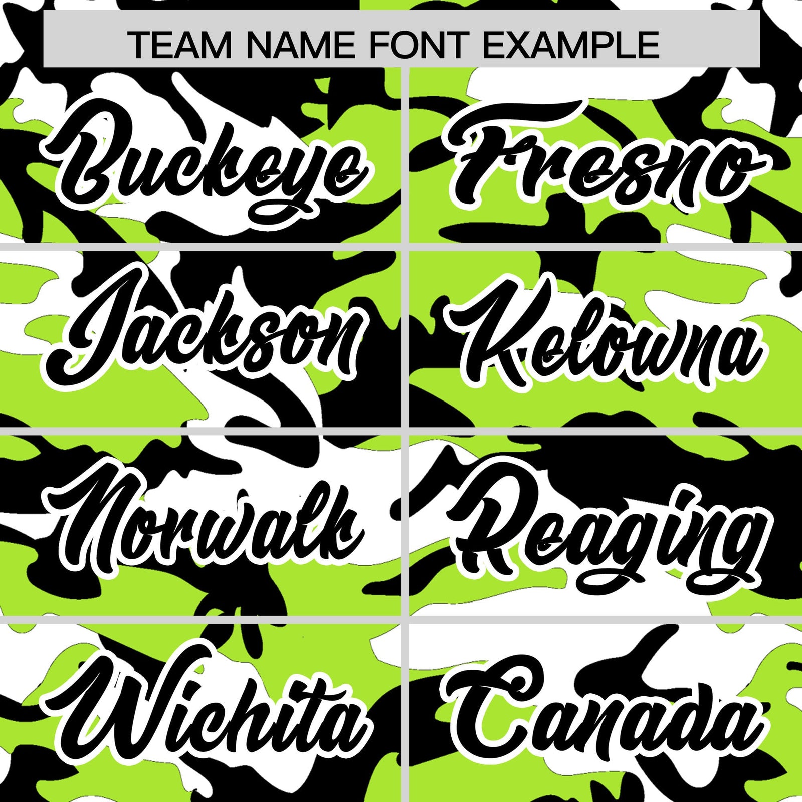 Custom Neon Green Black White Camo Gradient Fashion Baseball Jersey | Perfect for Training,Sublimation Printed & Stitched,Add Name and Numbern,Perfect for Teams | KXKSHOP