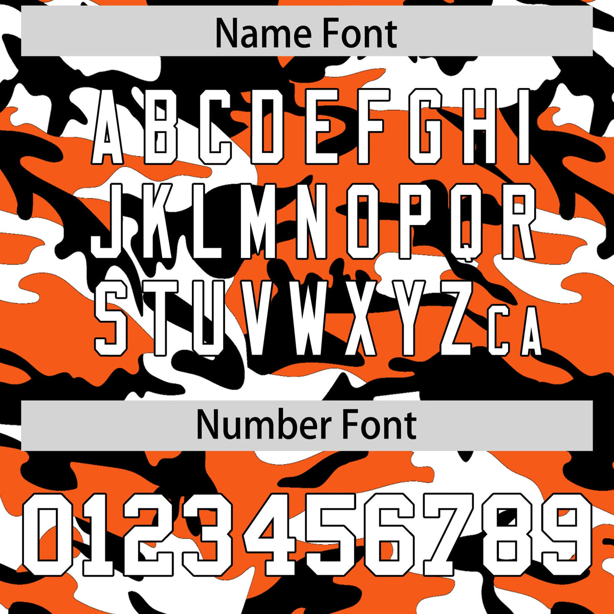 Custom Orange White Black Camo Gradient Fashion Baseball Jersey | Perfect for Training,Sublimation Printed &amp; Stitched,Add Name and Numbern,Perfect for Teams | KXKSHOP