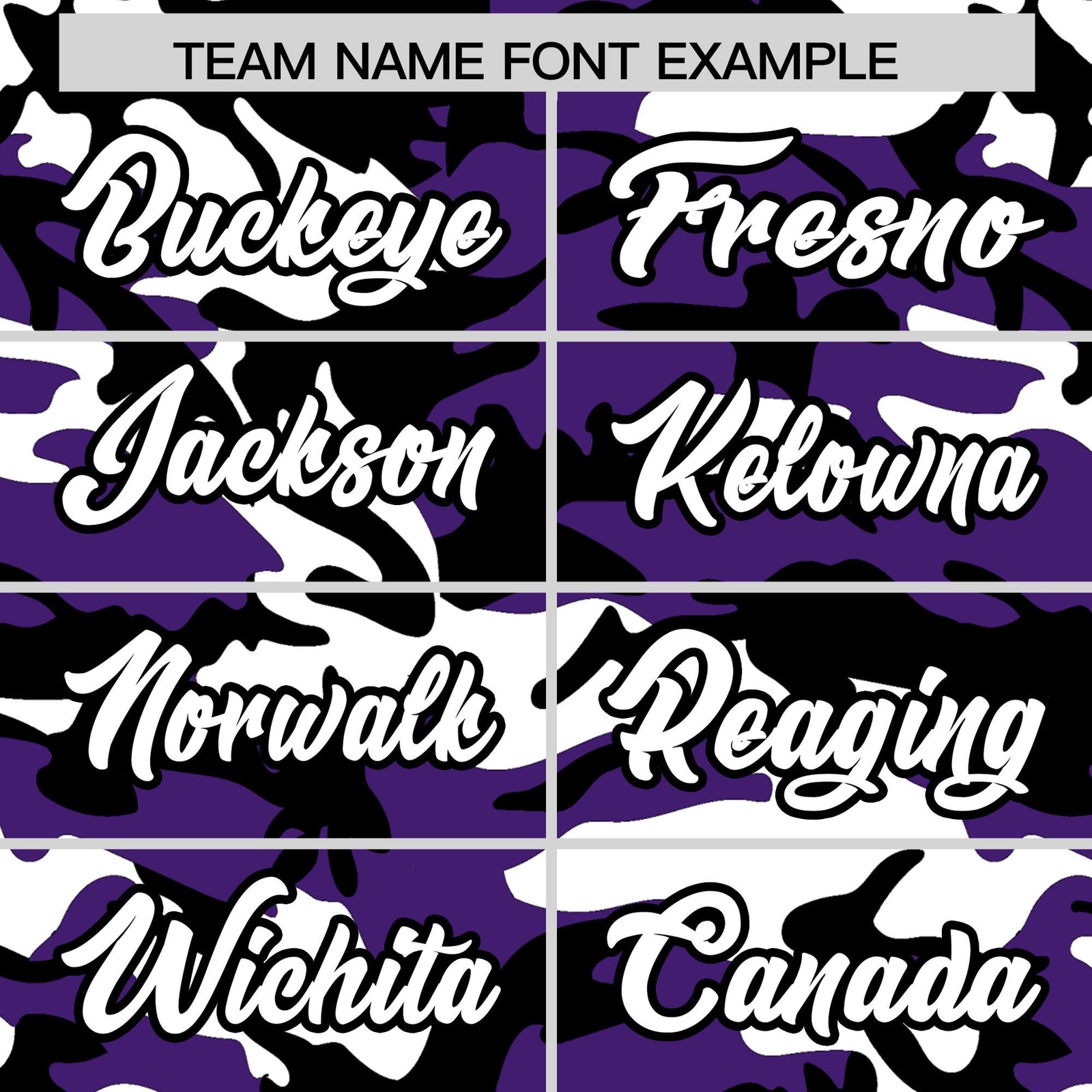 Custom Purple White Black Camo Gradient Fashion Baseball Jersey | Perfect for Training,Sublimation Printed & Stitched,Add Name and Numbern,Perfect for Teams | KXKSHOP