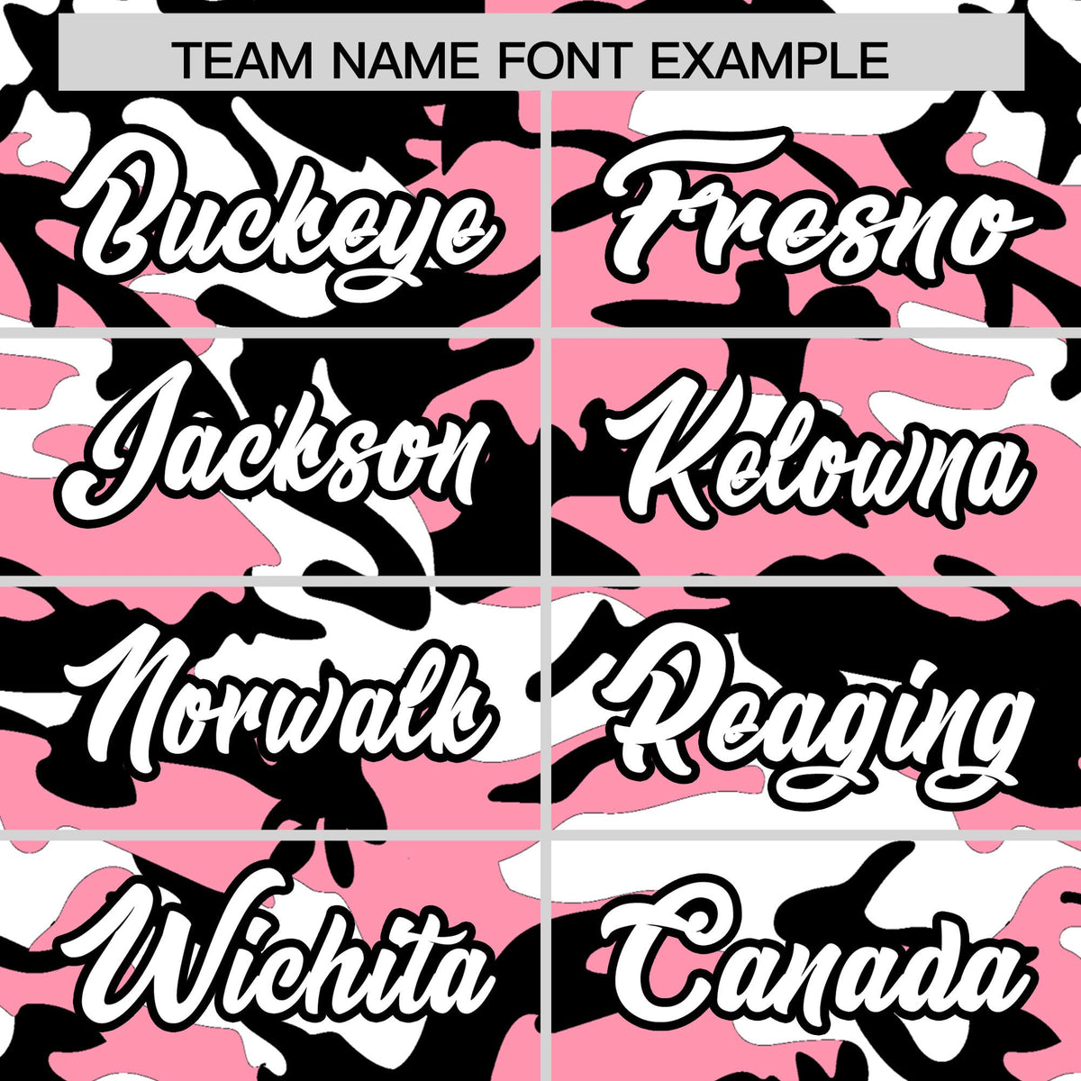 Custom Light Pink Black White Camo Gradient Fashion Baseball Jersey | Perfect for Training,Sublimation Printed &amp; Stitched,Add Name and Numbern,Perfect for Teams | KXKSHOP