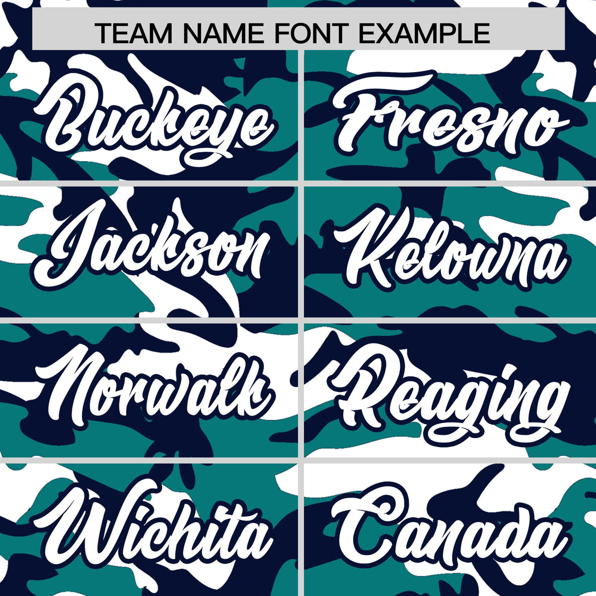 Custom Teal Navy White Camo Gradient Fashion Baseball Jersey | Perfect for Training,Sublimation Printed & Stitched,Add Name and Numbern,Perfect for Teams | KXKSHOP