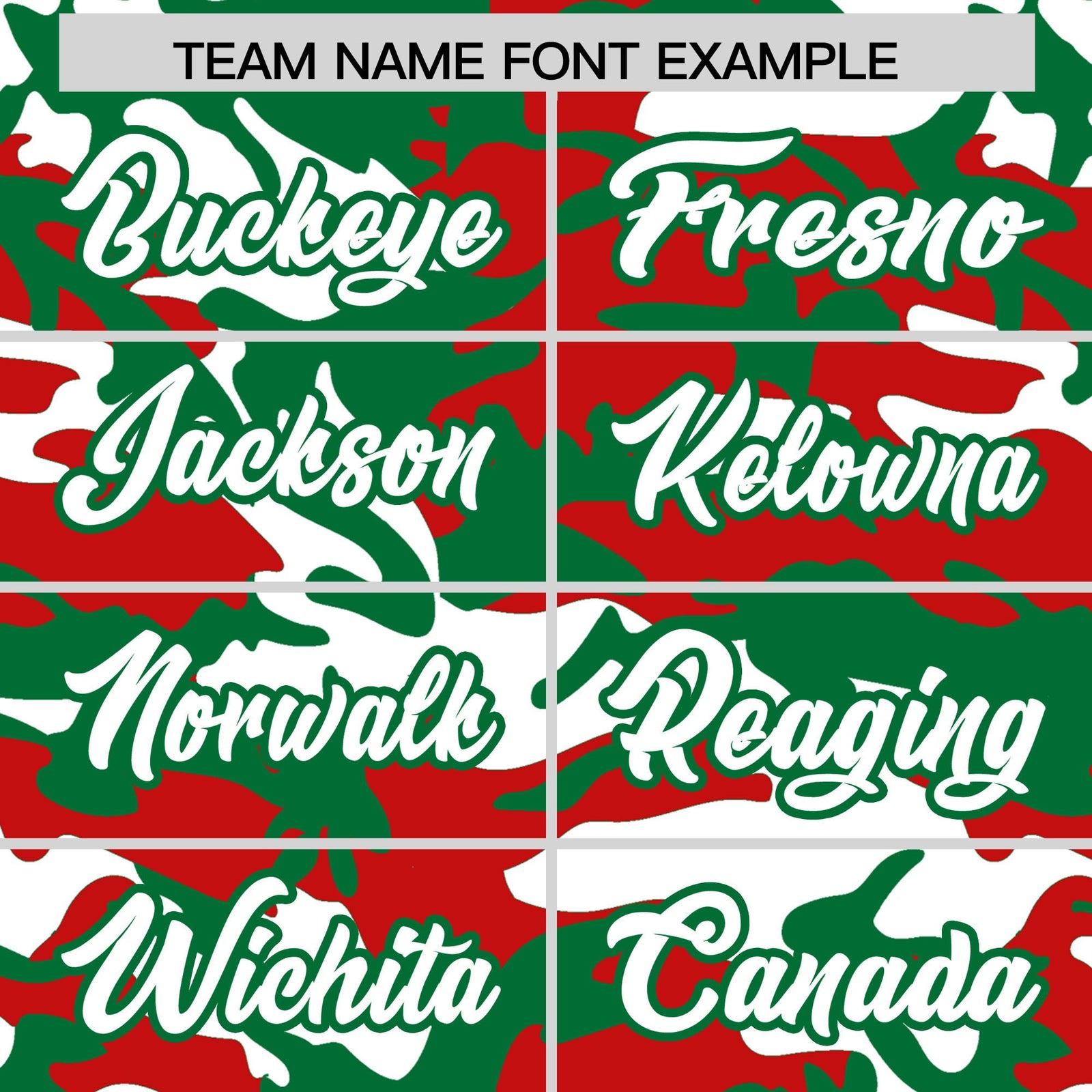 Custom Red Kelly Green White Camo Gradient Fashion Baseball Jersey | Perfect for Training,Sublimation Printed & Stitched,Add Name and Numbern,Perfect for Teams | KXKSHOP