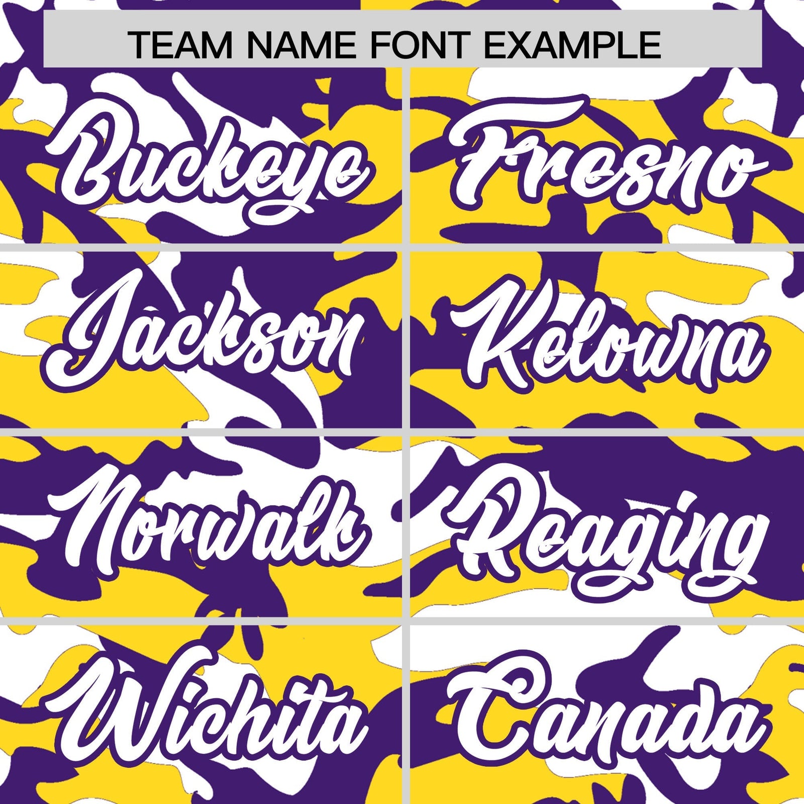Custom Gold Purple White Camo Gradient Fashion Baseball Jersey | Perfect for Training,Sublimation Printed & Stitched,Add Name and Numbern,Perfect for Teams | KXKSHOP