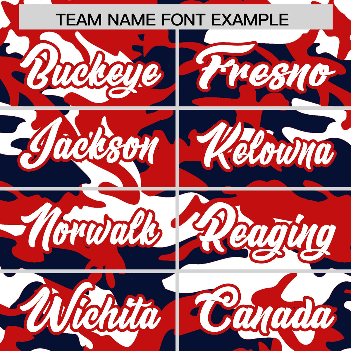 Custom Red Navy White Camo Gradient Fashion Baseball Jersey | Perfect for Training,Sublimation Printed &amp; Stitched,Add Name and Numbern,Perfect for Teams | KXKSHOP