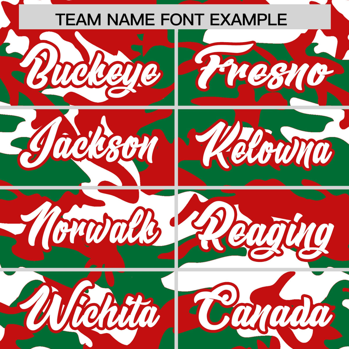 Custom Kelly Green Red White Camo Gradient Fashion Baseball Jersey | Perfect for Training,Sublimation Printed &amp; Stitched,Add Name and Numbern,Perfect for Teams | KXKSHOP