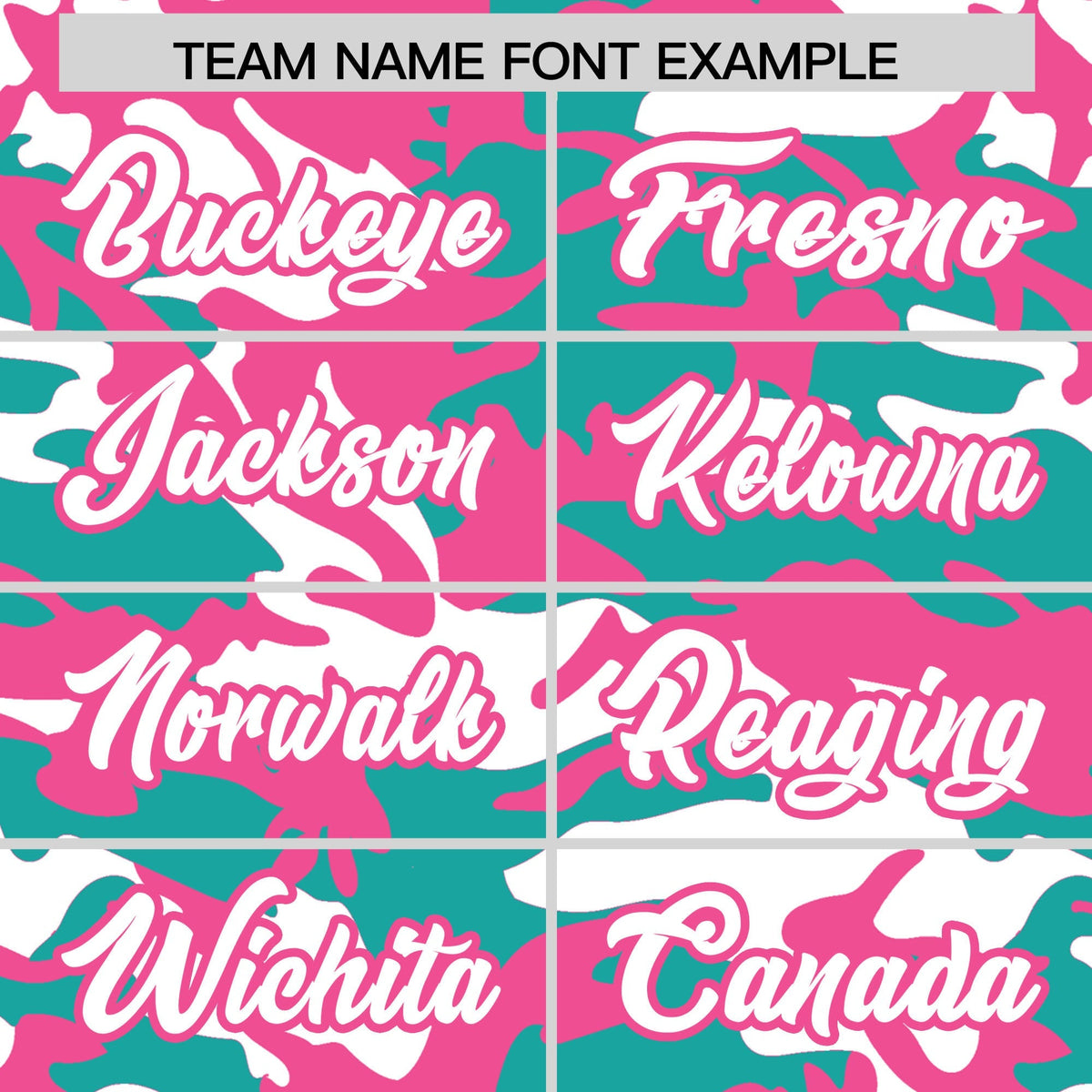 Custom Aqua White Pink Camo Gradient Fashion Baseball Jersey | Perfect for Training,Sublimation Printed &amp; Stitched,Add Name and Numbern,Perfect for Teams | KXKSHOP