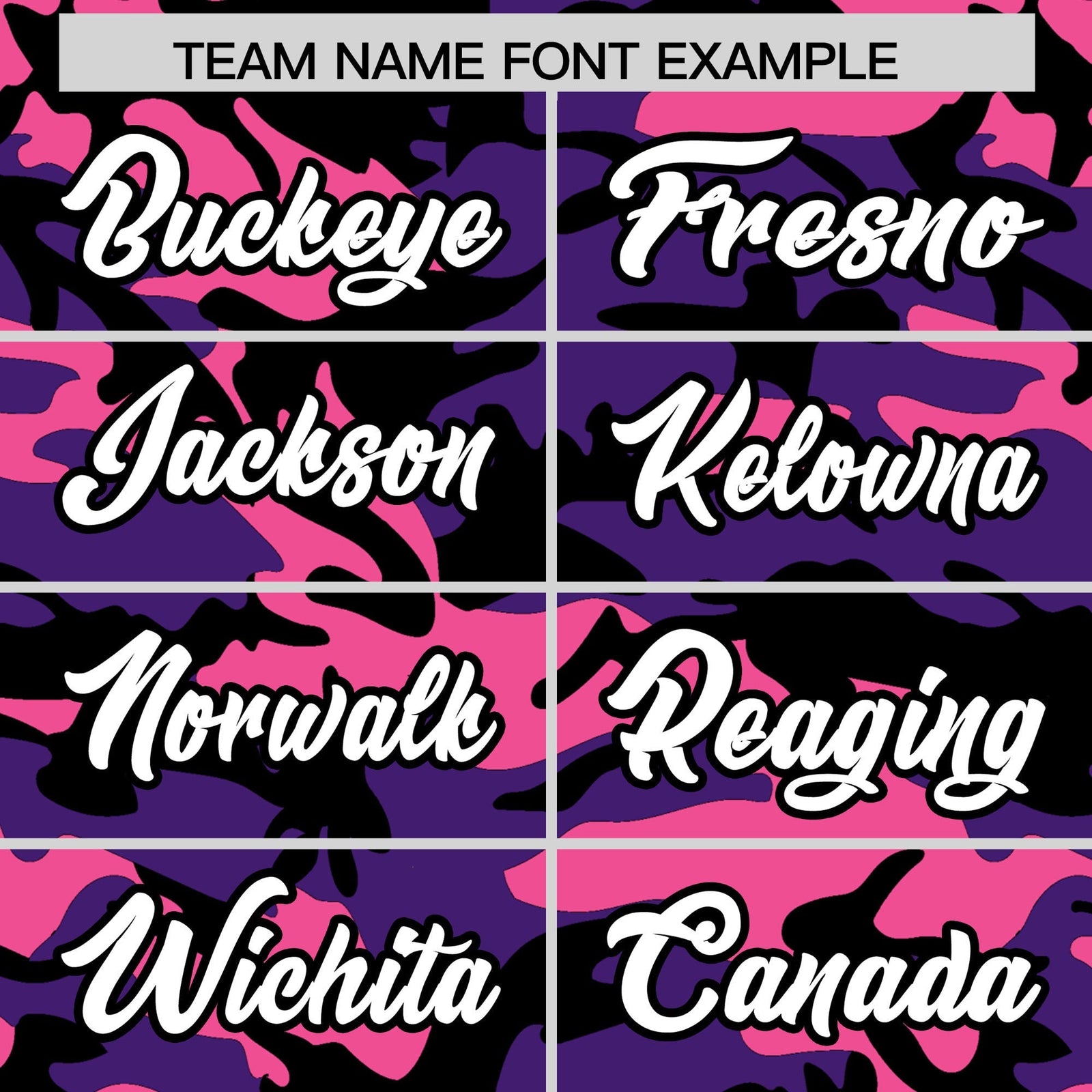 Custom Purple Pink Black Camo Gradient Fashion Baseball Jersey | Perfect for Training,Sublimation Printed & Stitched,Add Name and Numbern,Perfect for Teams | KXKSHOP