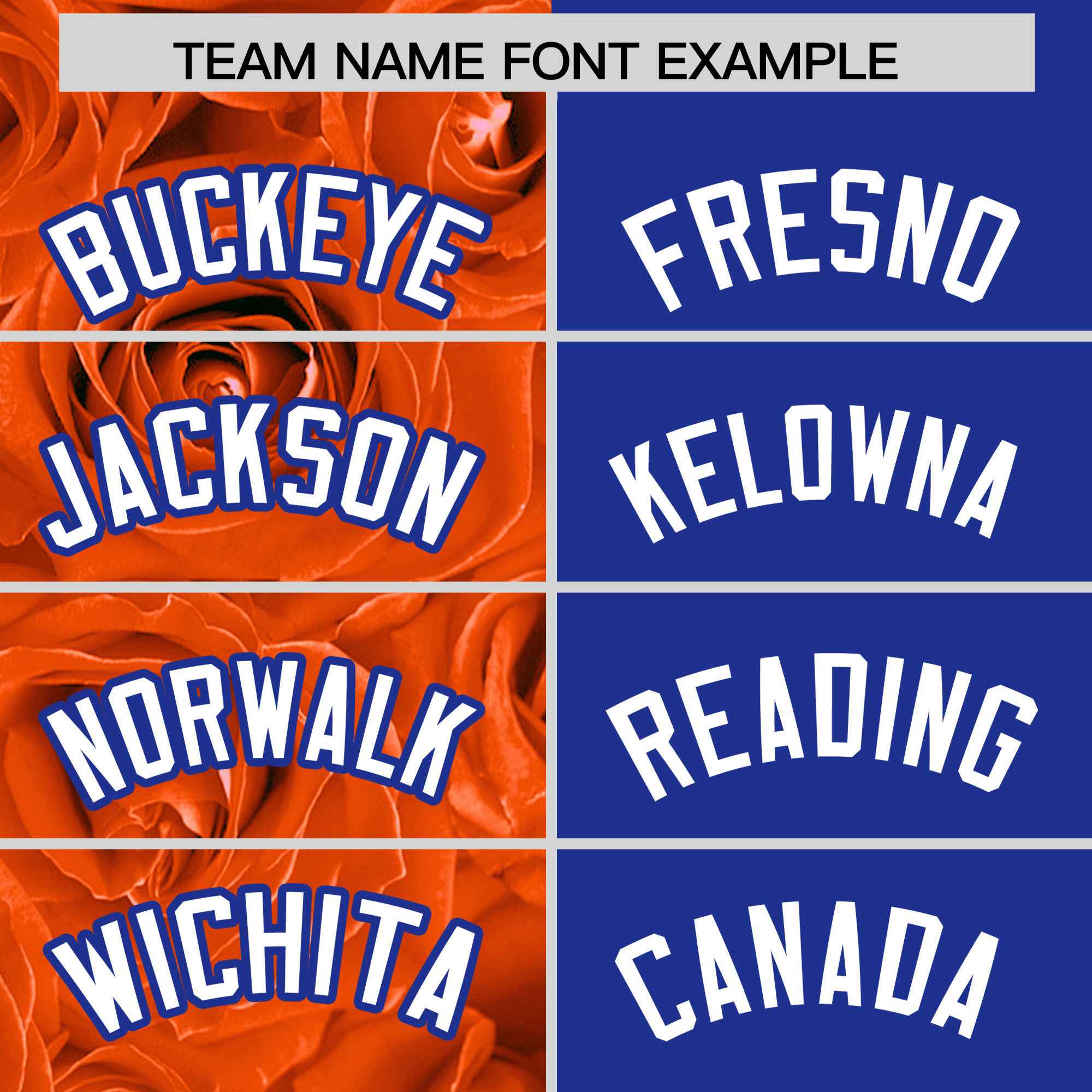 Custom Orange Royal Split Rose Print Authentic Baseball Jersey