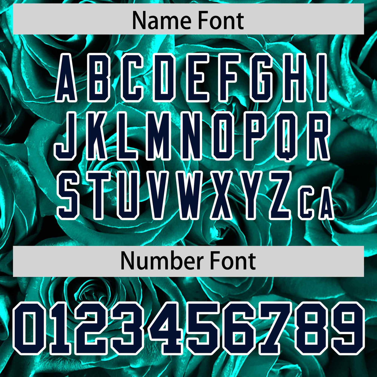 Custom Aqua Silver Split Rose Print Authentic Baseball Jersey