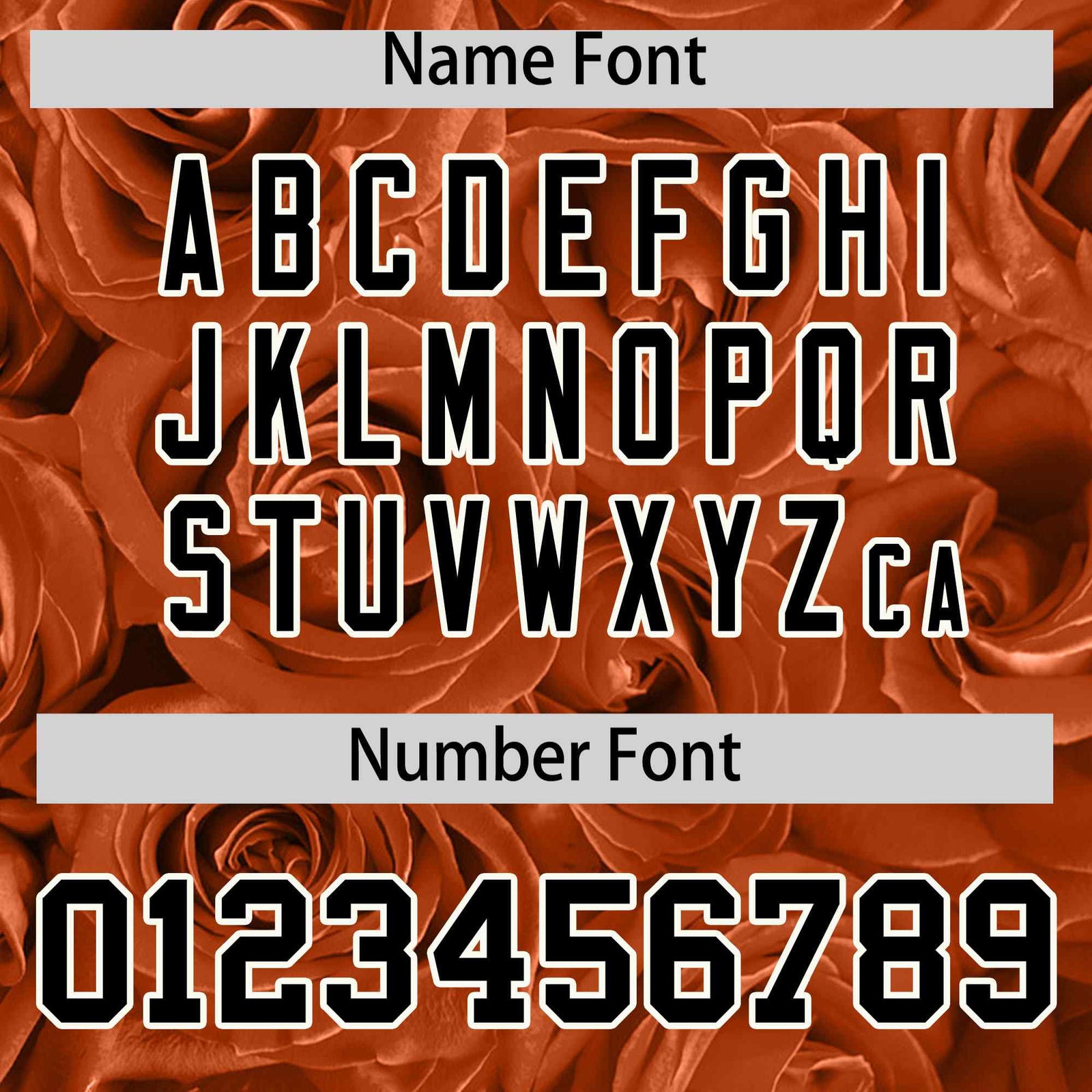 Custom Texas Orange Black Split Rose Print Authentic Baseball Jersey