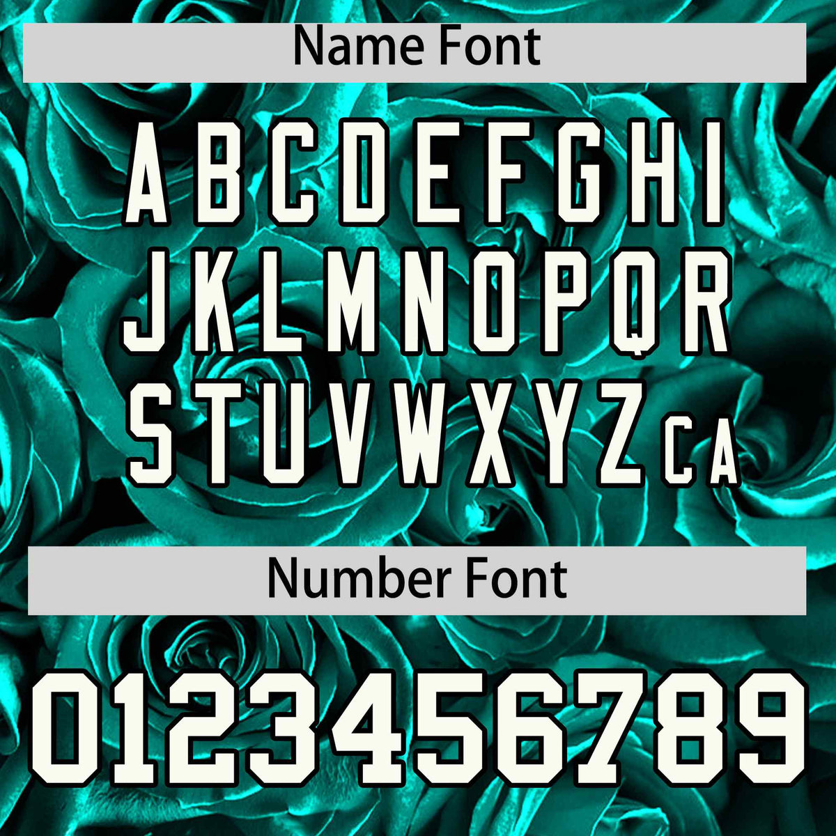 Custom Aqua Black Split Rose Print Authentic Baseball Jersey